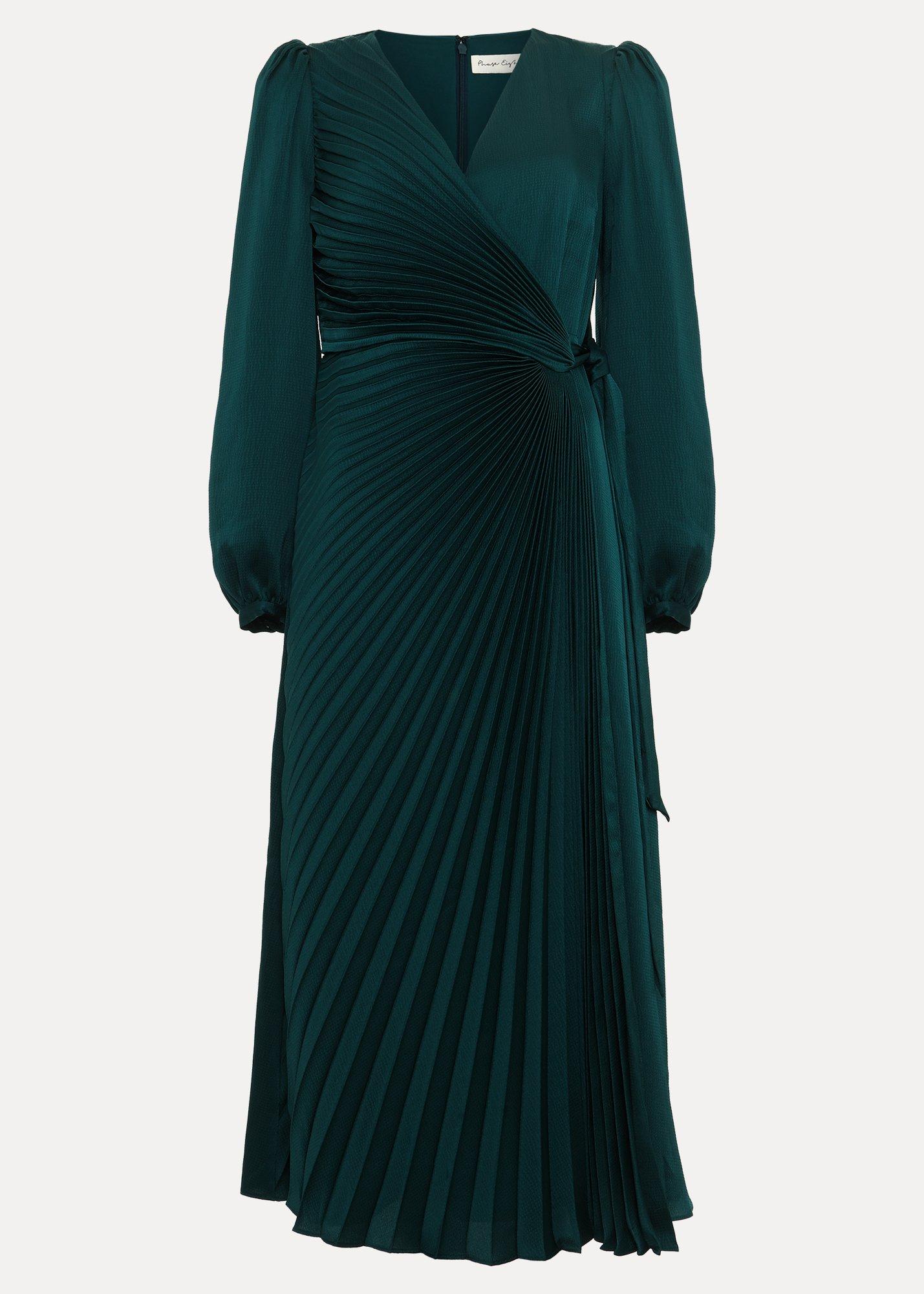 Petite Gracie Sunray Pleated Midi Dress