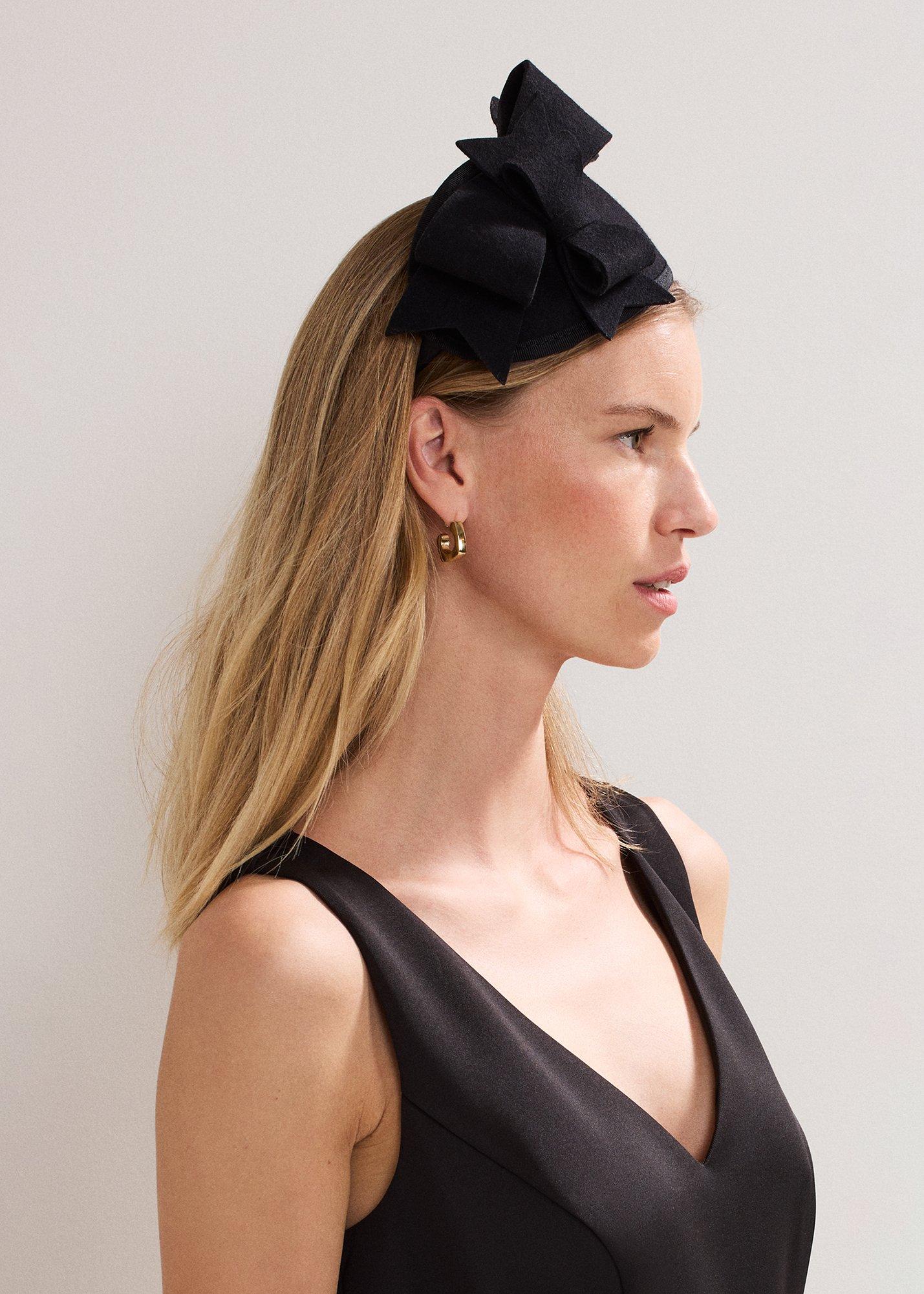 Black Felt Headband