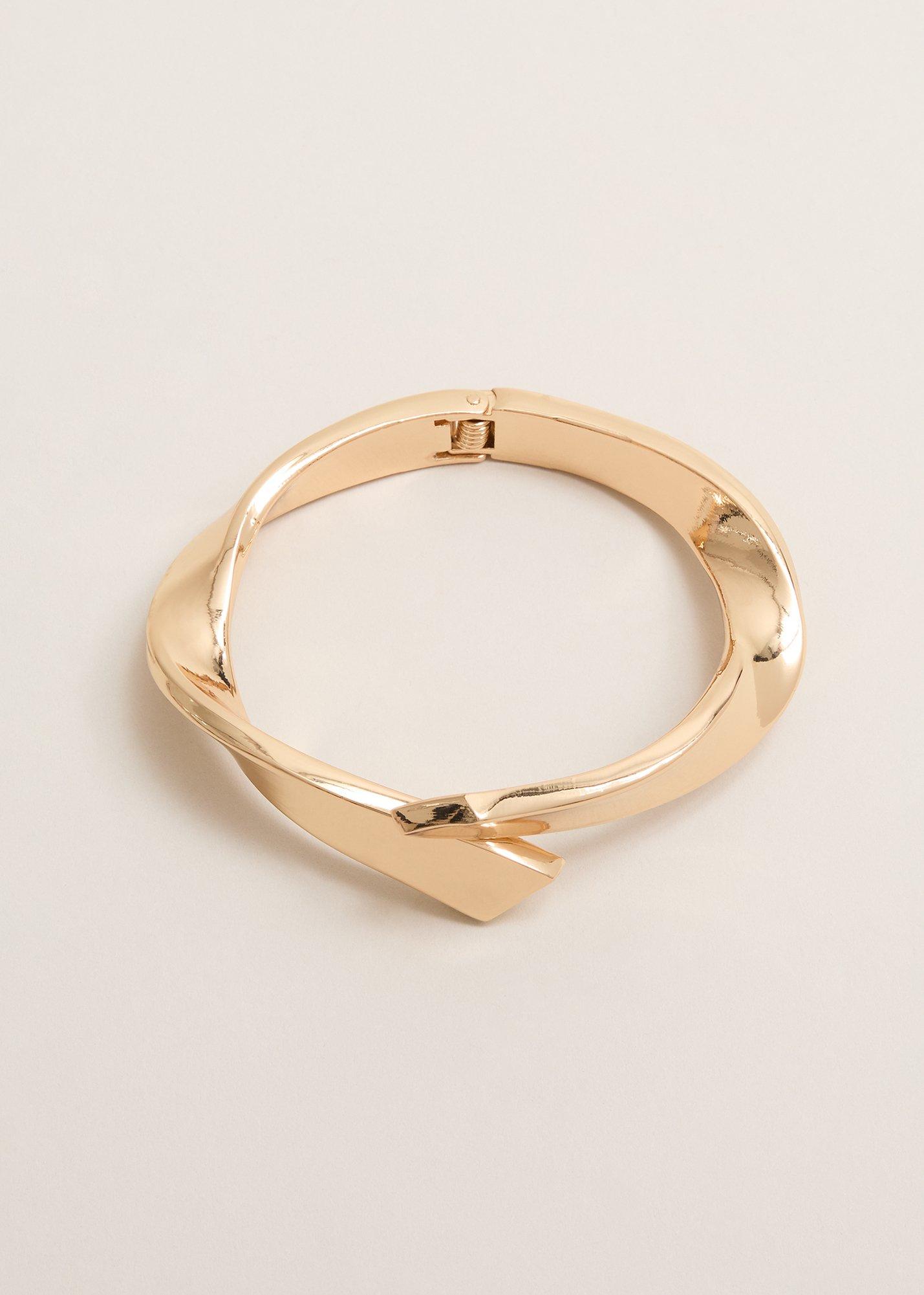 Gold Twisted Bangle