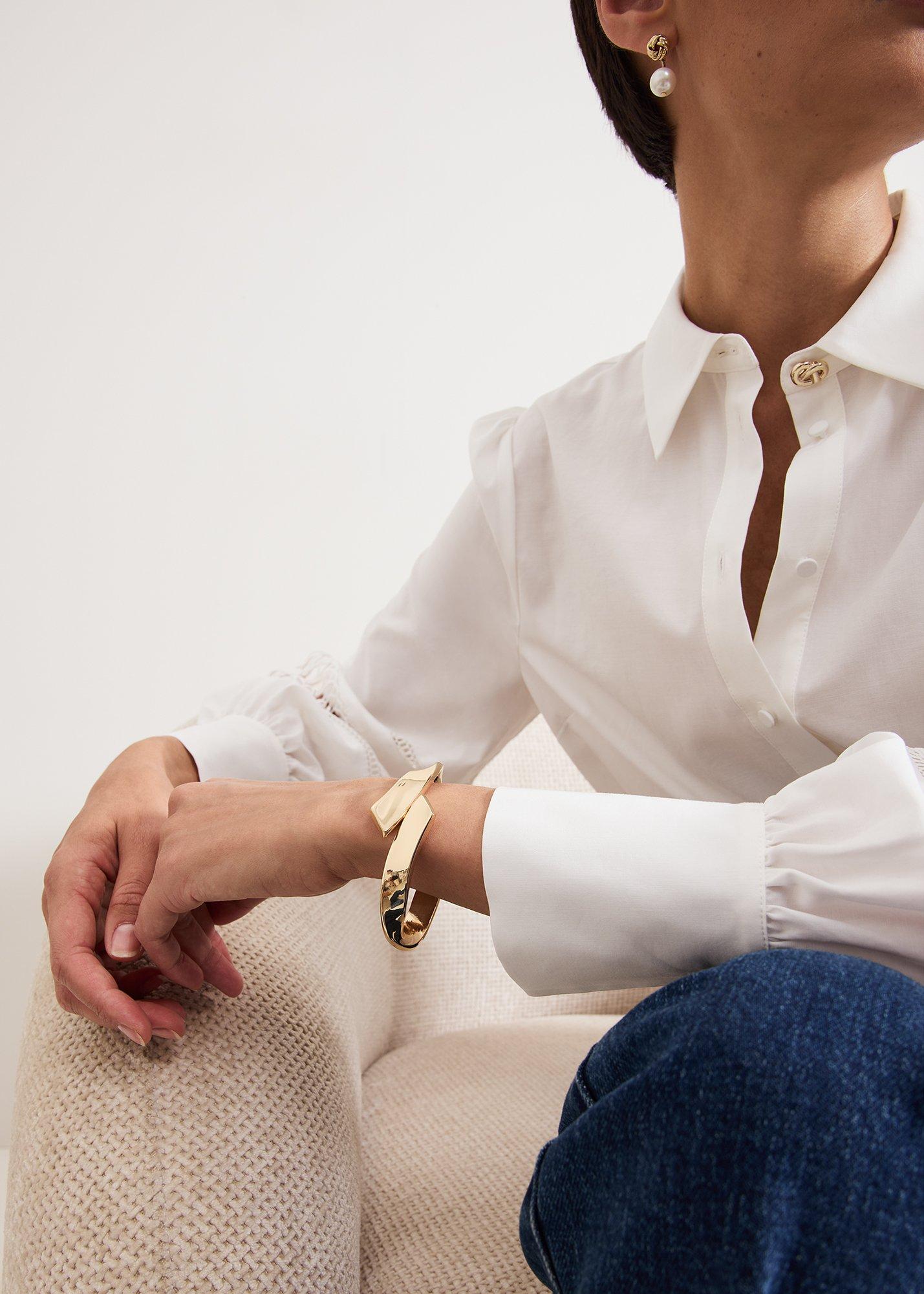 Gold Twisted Bangle