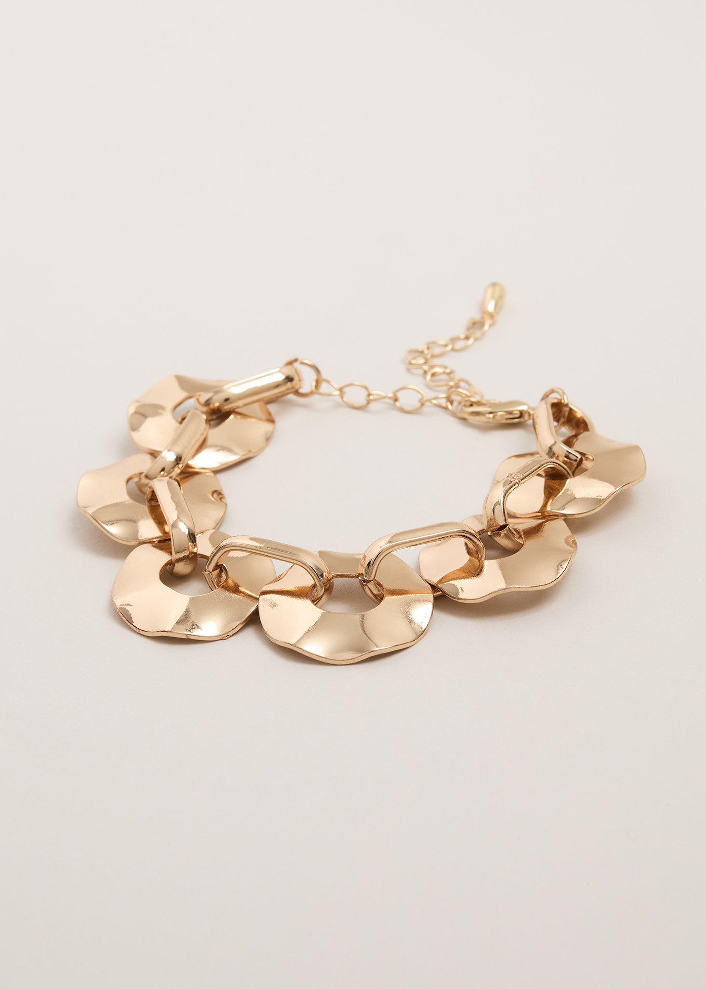 Gold Flat Chain Bracelet