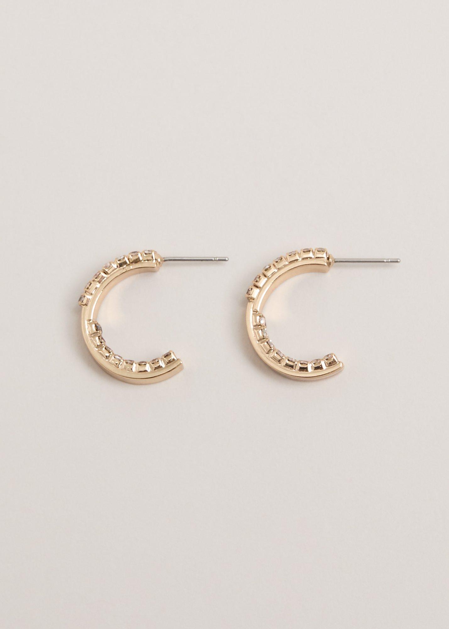 Crystal Mini Hoops
