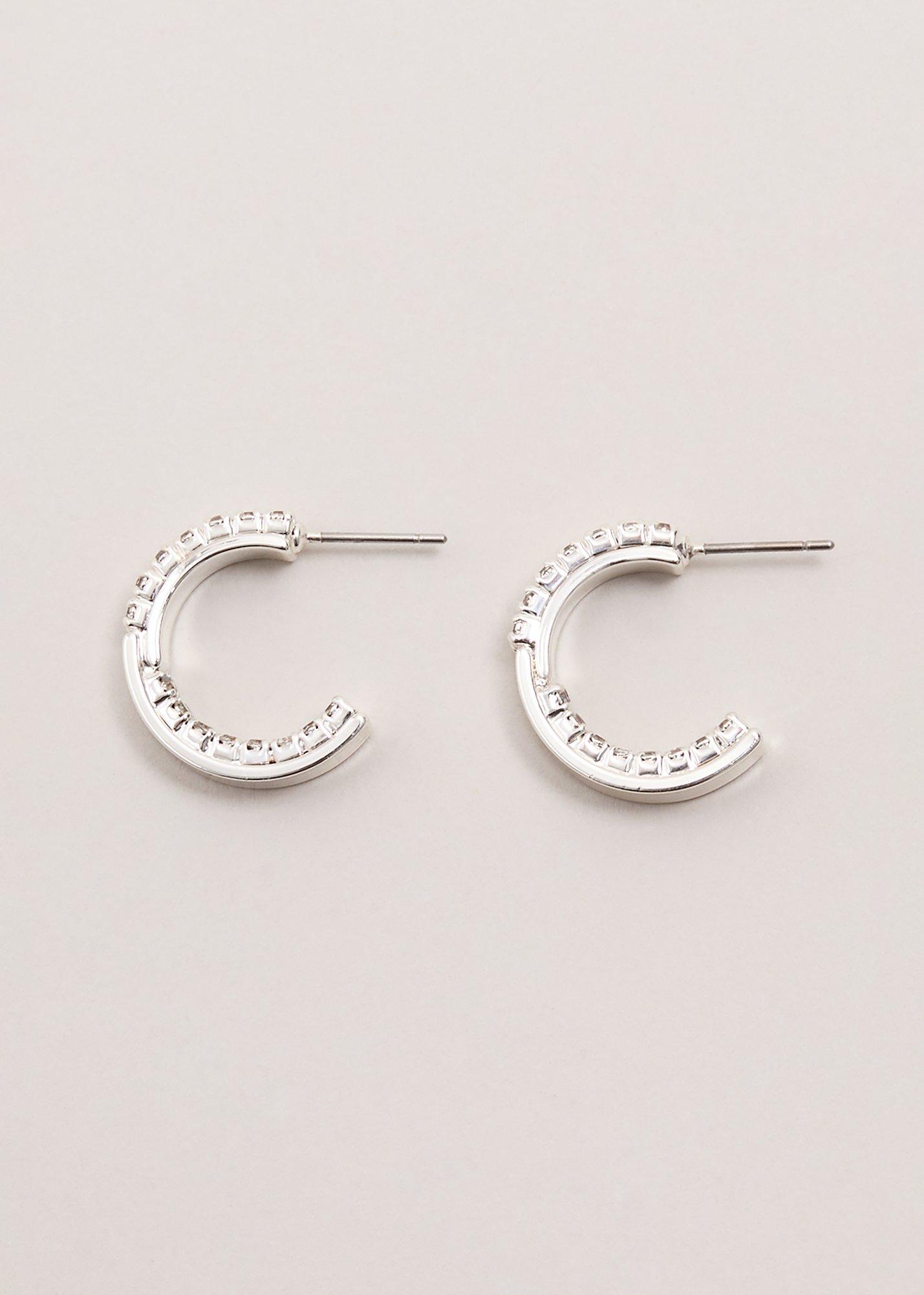 Crystal Mini Hoops