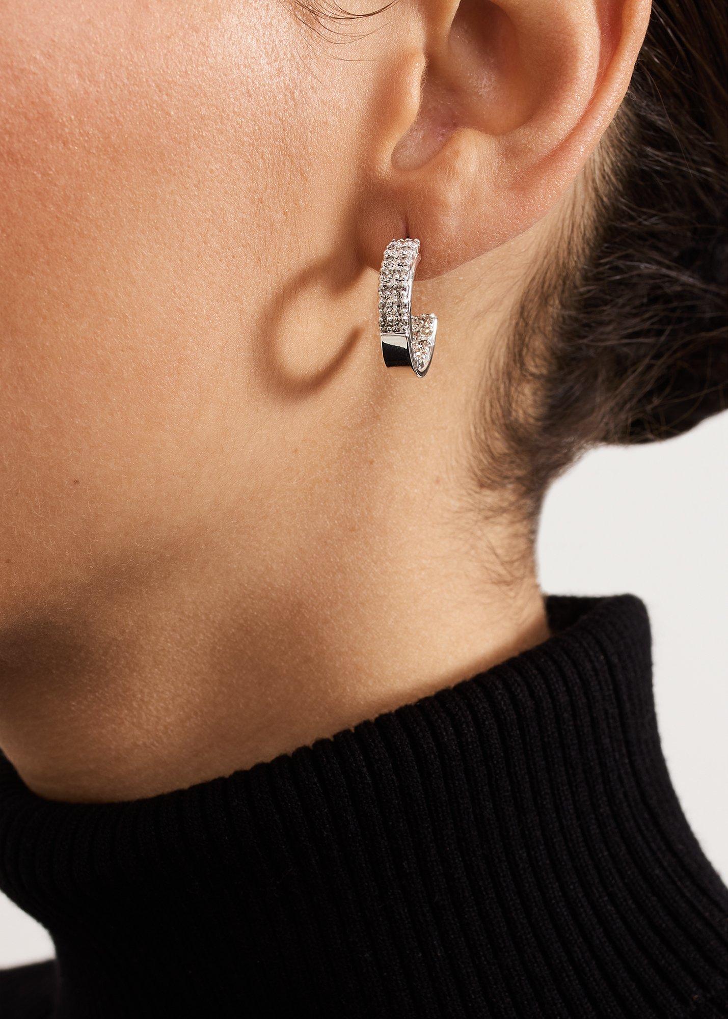 ${product-id}-Crystal Mini Hoops-Silver-${view-type}