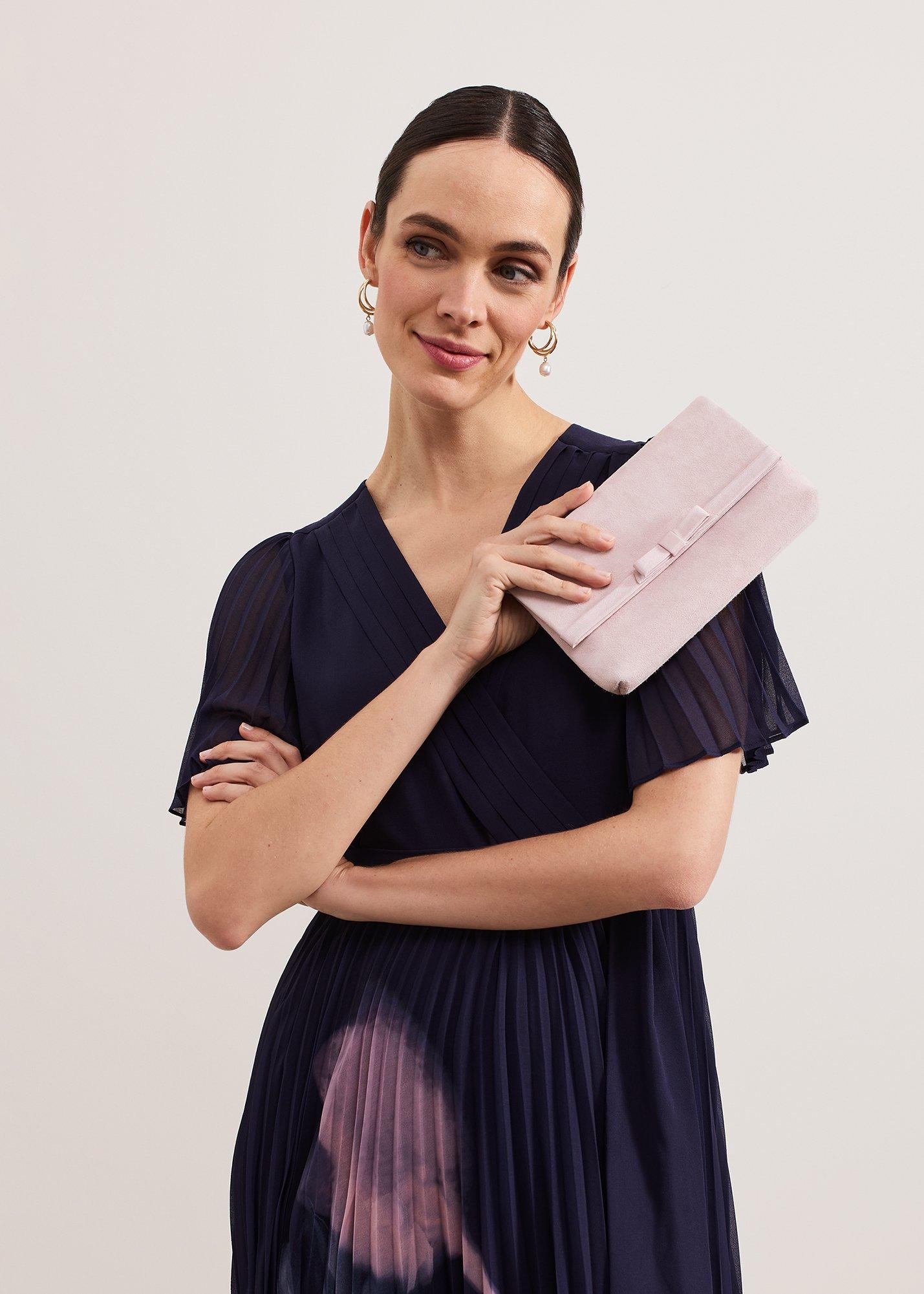 ${product-id}-Grosgrain Bow Clutch-Pink-${view-type}