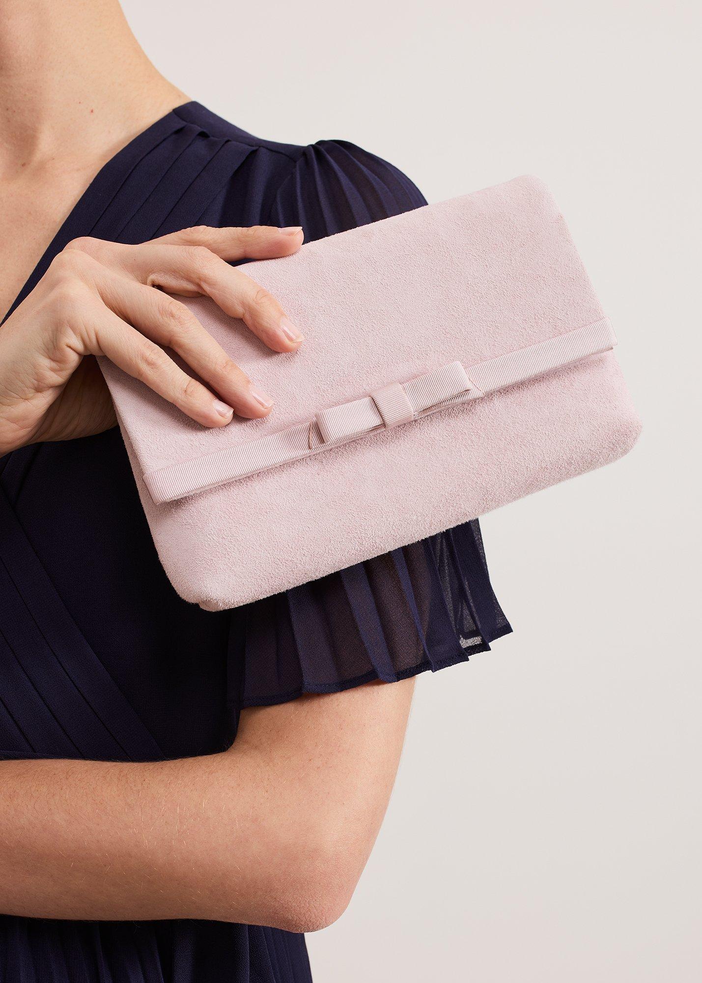 ${product-id}-Grosgrain Bow Clutch-Pink-${view-type}