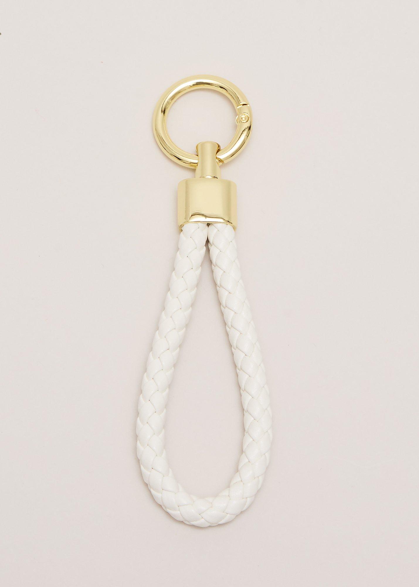 Schl&uuml;sselanh&auml;nger mit geflochtener Schlaufe