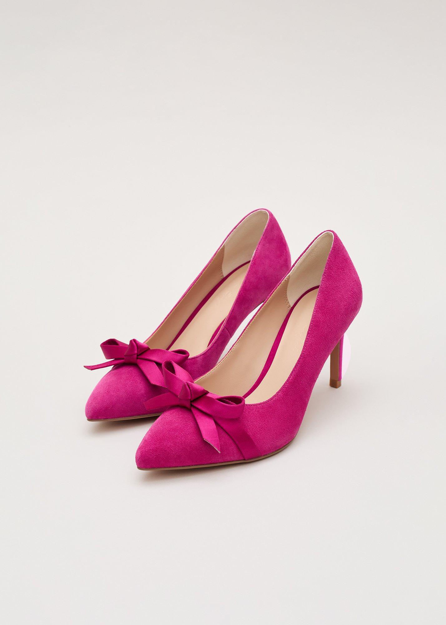 ${product-id}-Pink Suede Bow Shoe-Pink-${view-type}