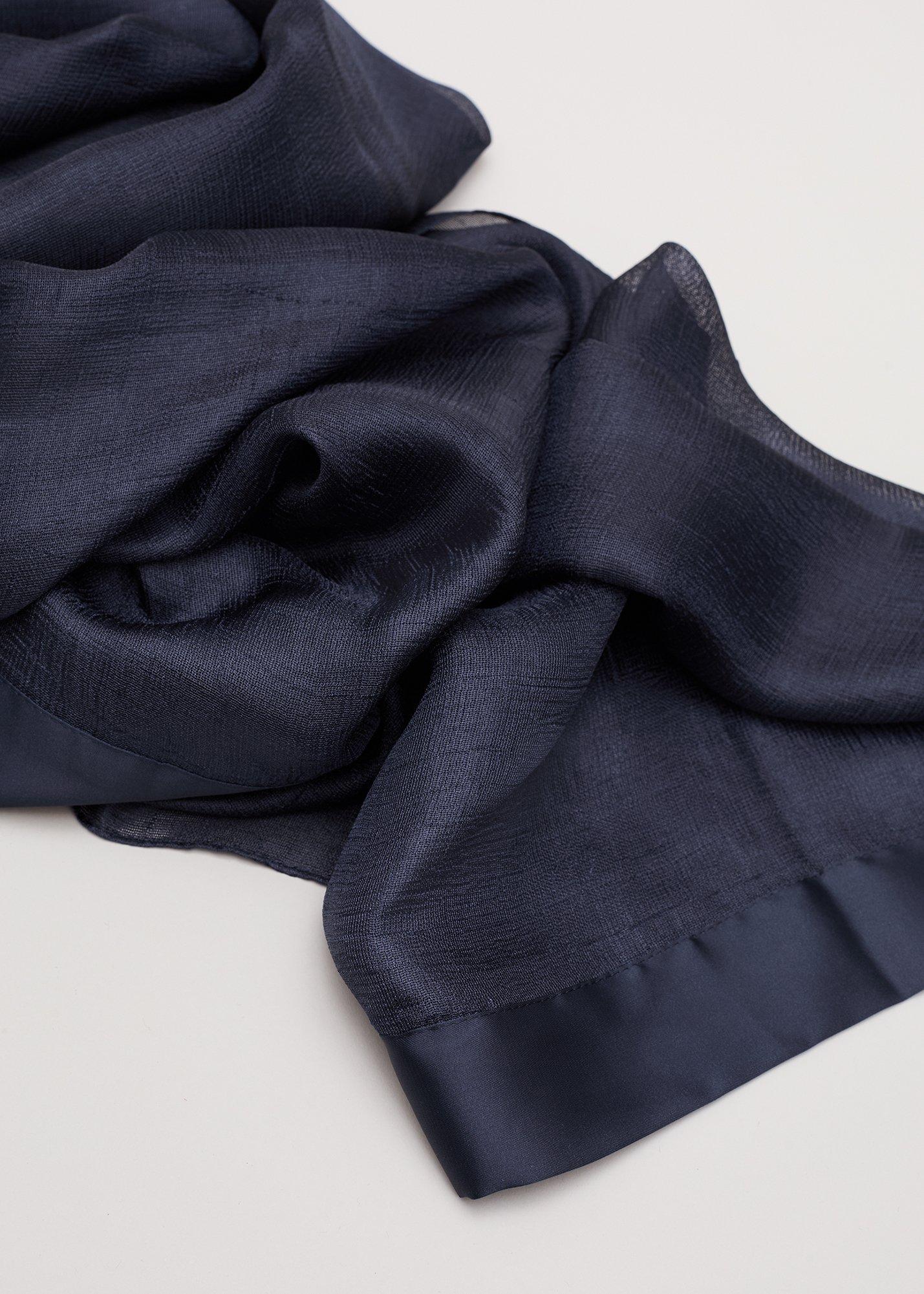 ${product-id}-Satin Trim Scarf-Navy-${view-type}