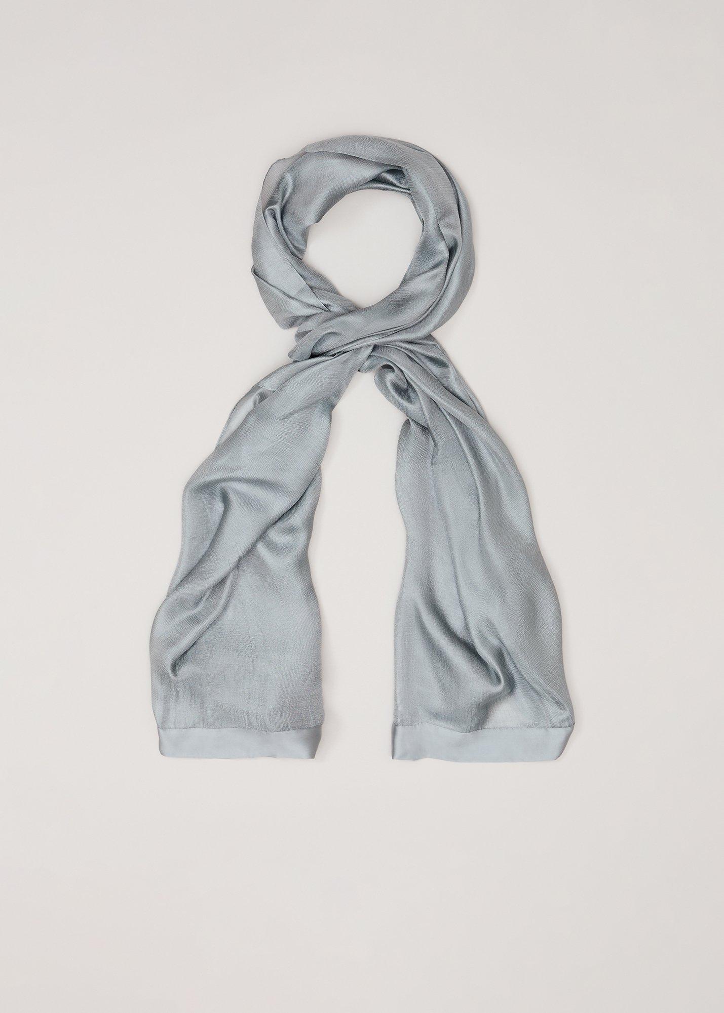 Satin Trim Scarf