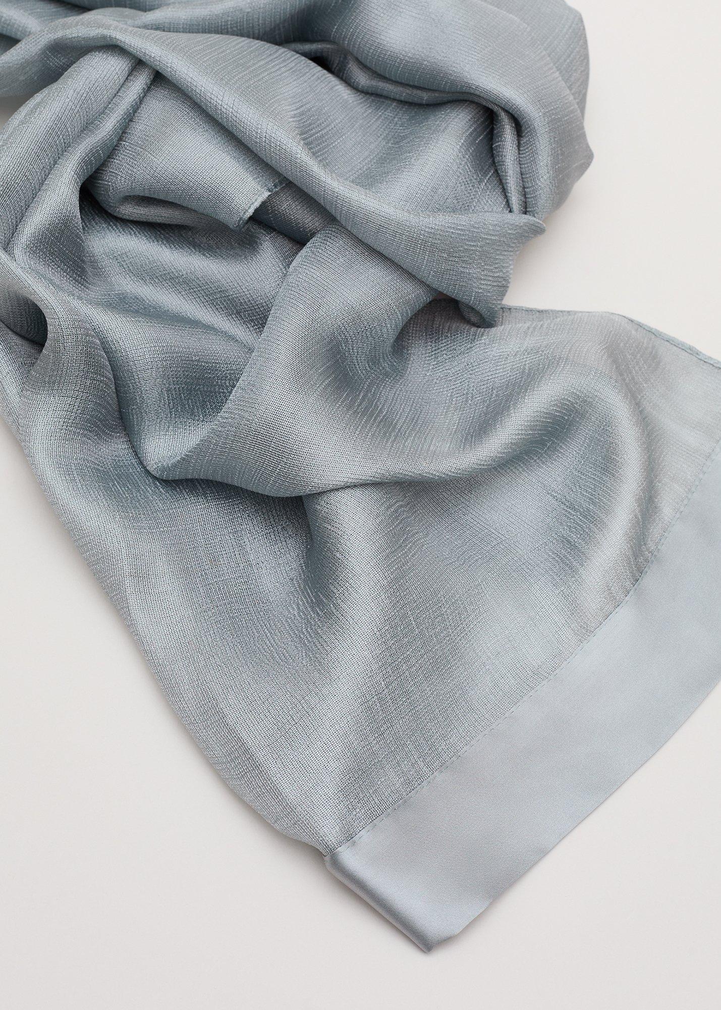 Satin Trim Scarf