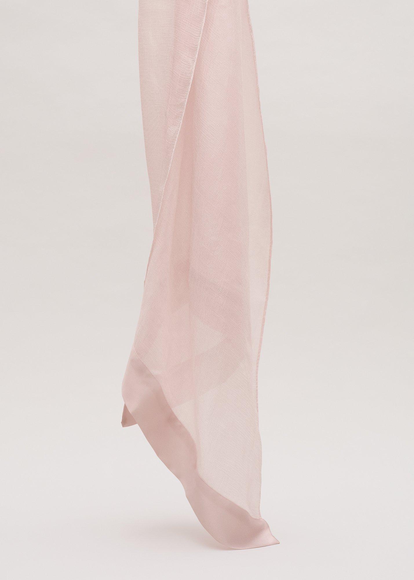 Satin Trim Scarf