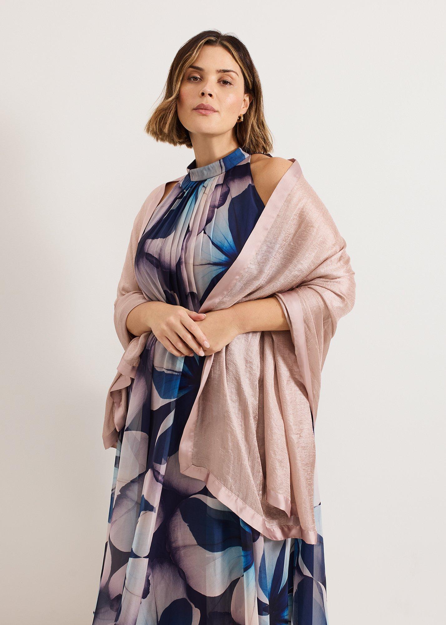 Satin Trim Scarf