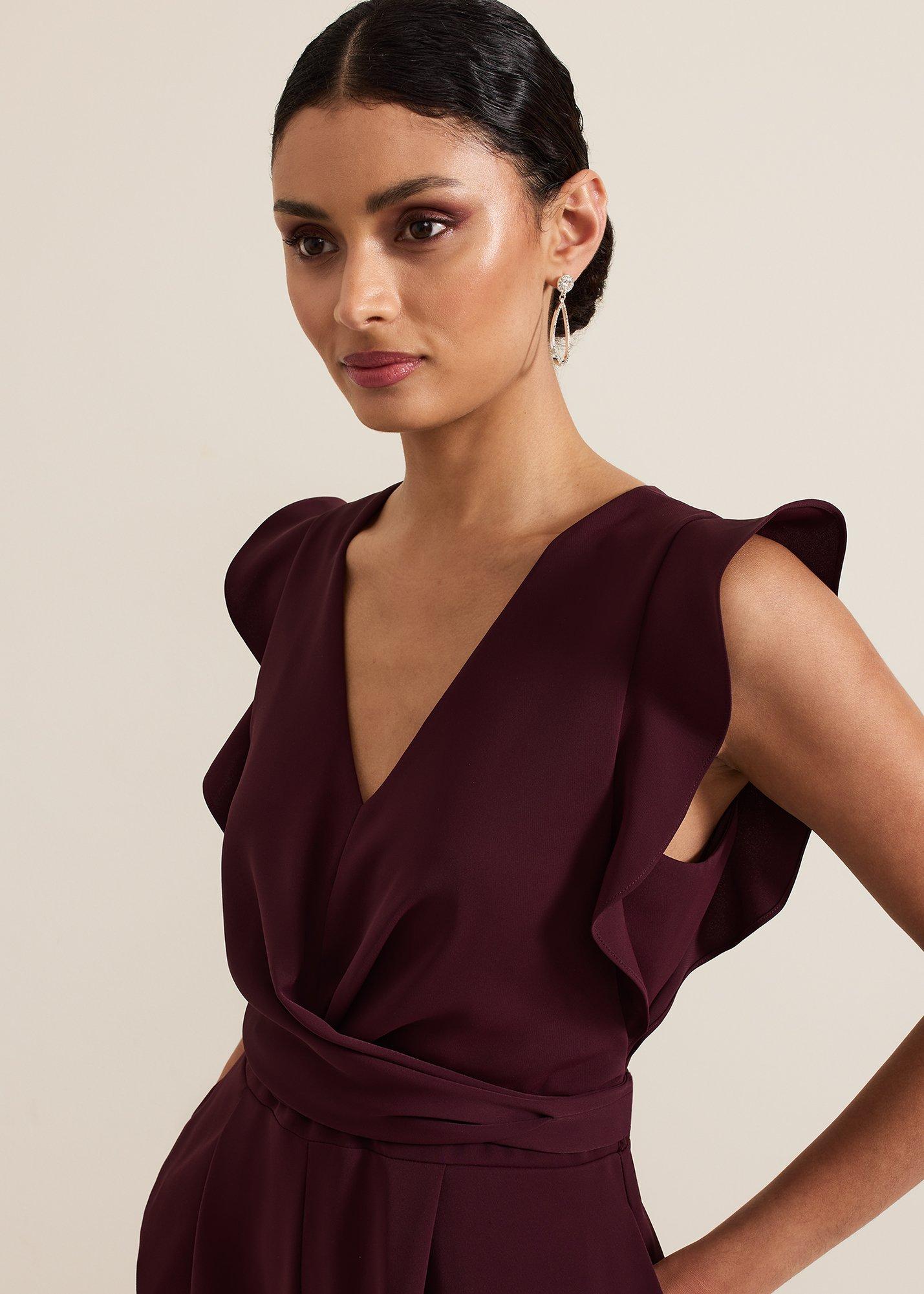 ${product-id}-Petite Ayla Jumpsuit-Burgundy-${view-type}