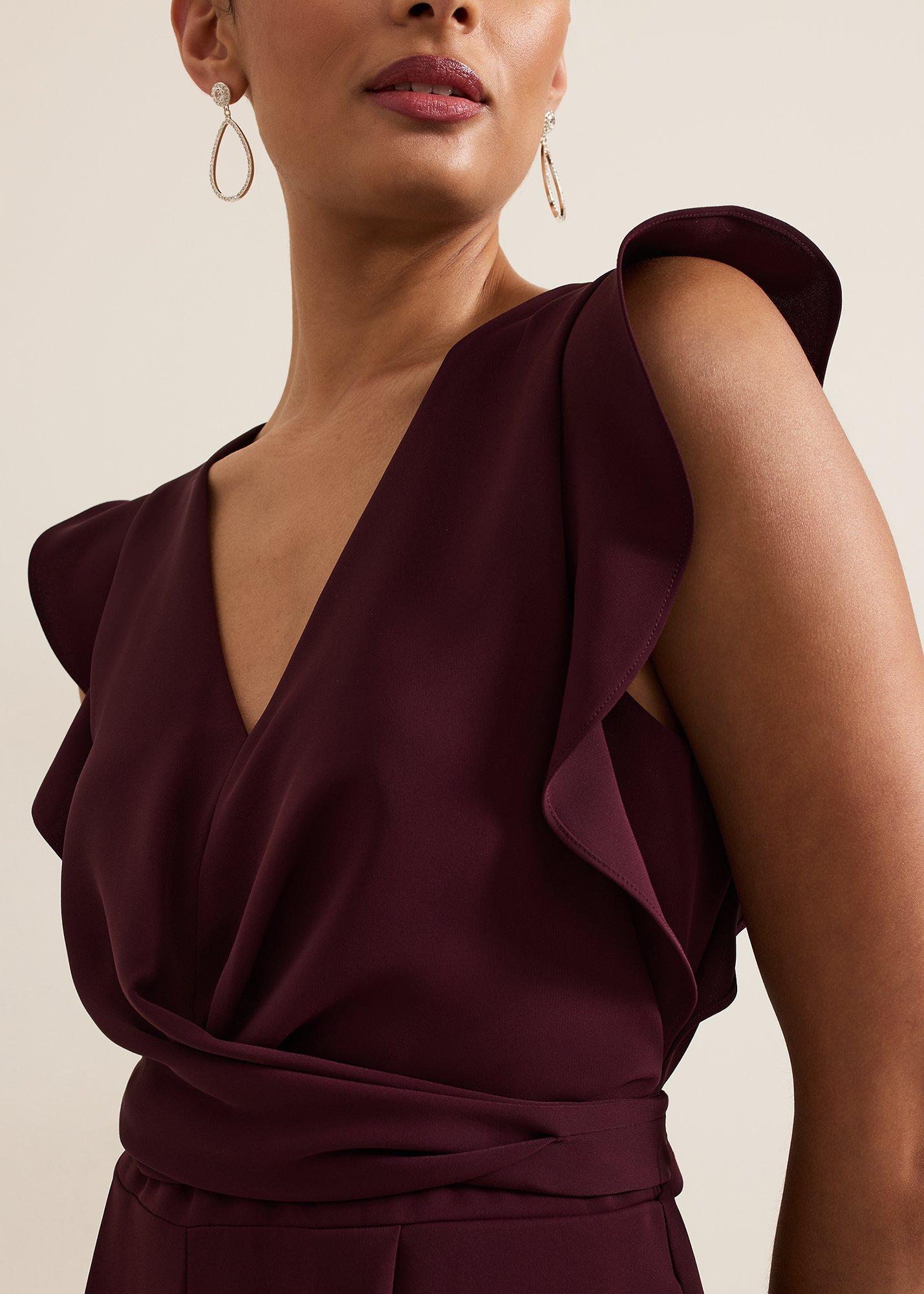 ${product-id}-Petite Ayla Jumpsuit-Burgundy-${view-type}