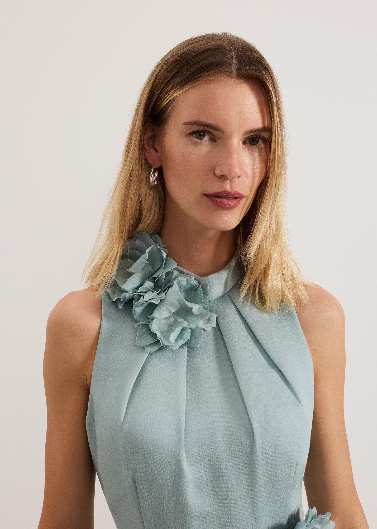 ${product-id}-Senita Floral Dress-Eau De Nil-${view-type}