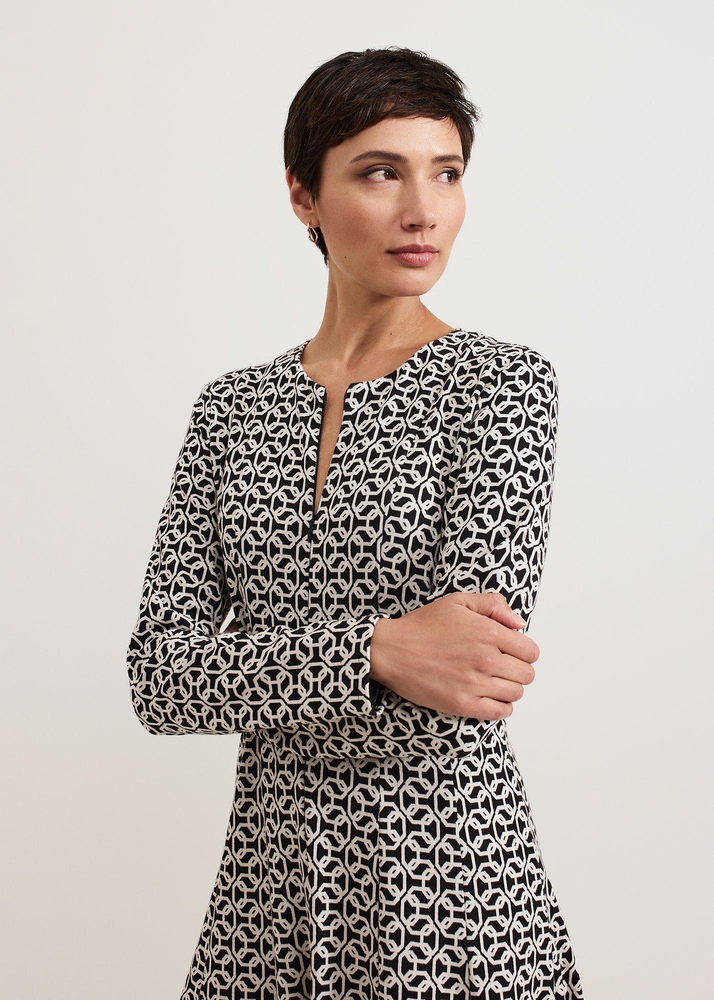 ${product-id}-Eleni Midi Dress-Black/Ivory-${view-type}