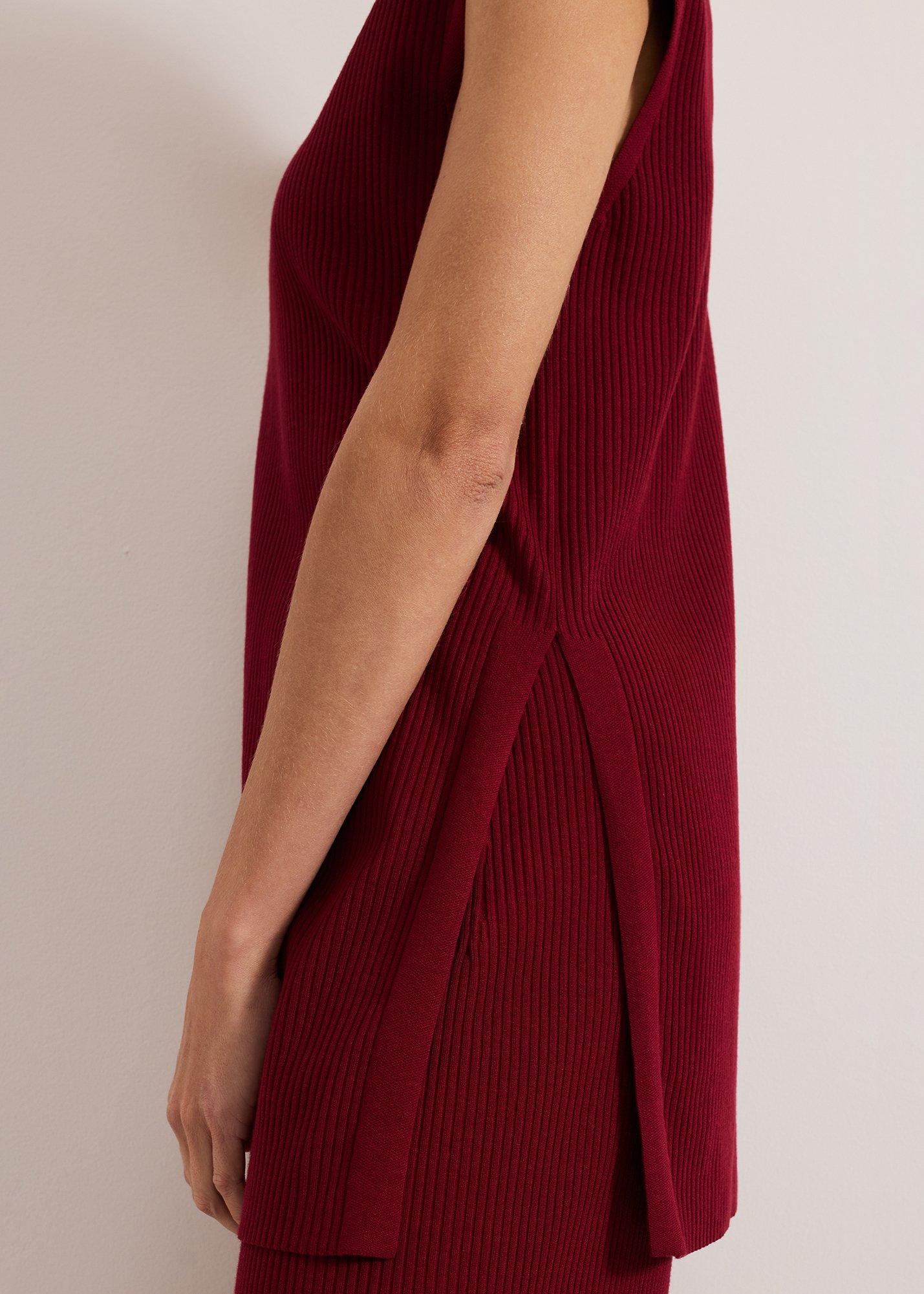 ${product-id}-Lori Ribbed Tunic-Burgundy-${view-type}