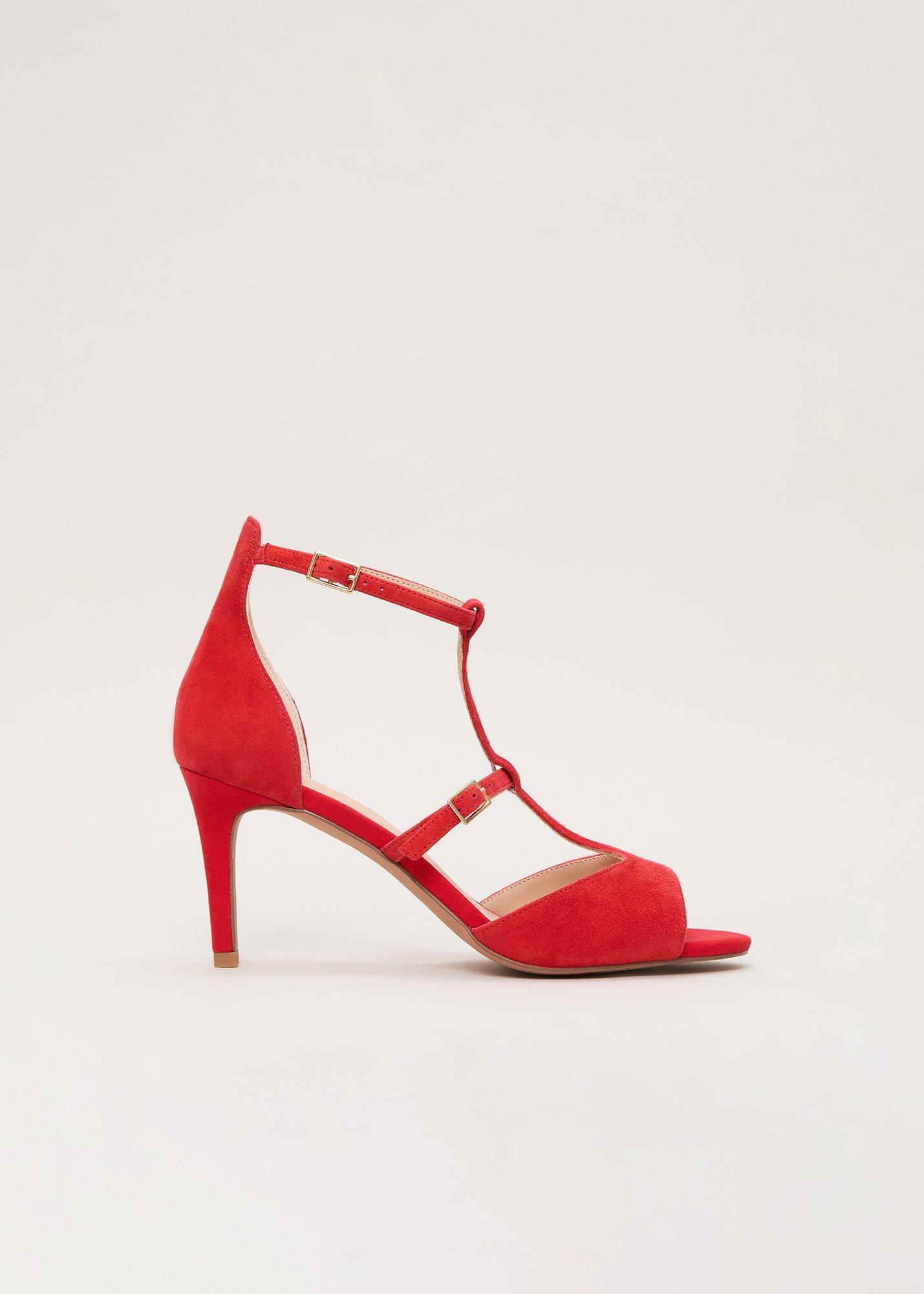 Red T Bar Sandals