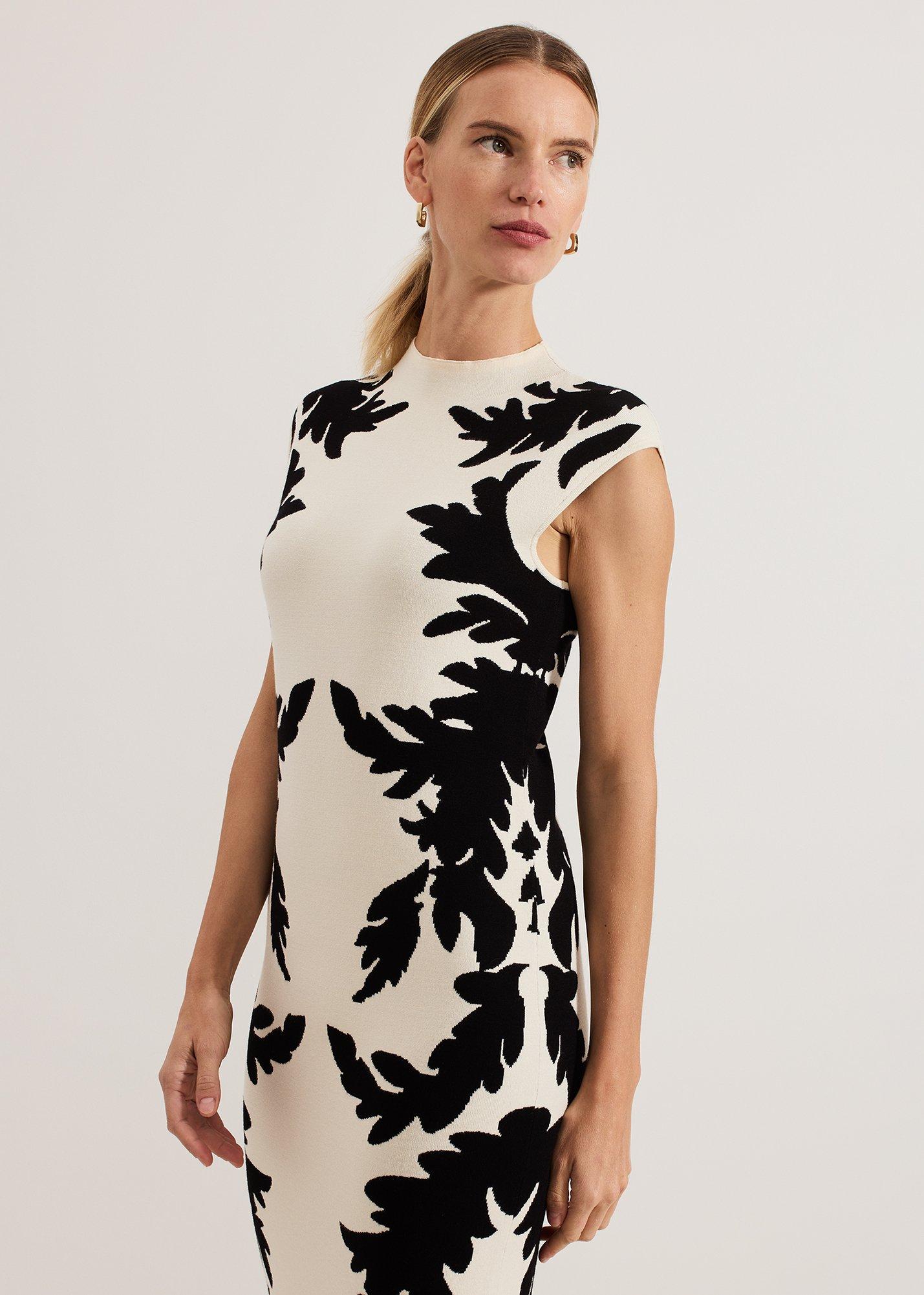 ${product-id}-Beth Jacqaurd Dress-Black/Ivory-${view-type}
