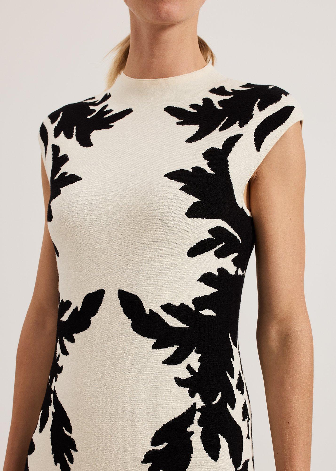 ${product-id}-Beth Jacqaurd Dress-Black/Ivory-${view-type}