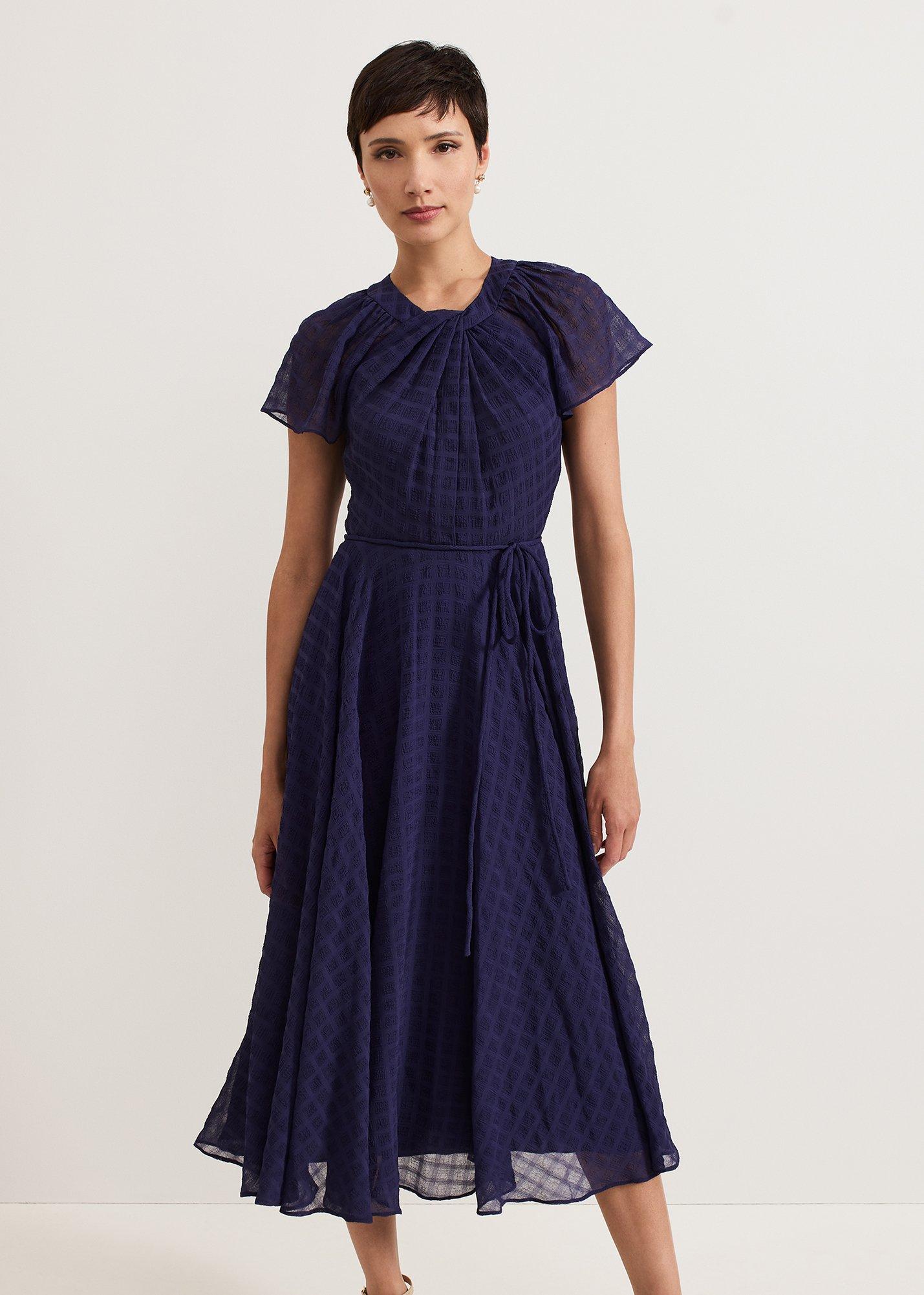${product-id}-Gwen Textured Dress-Navy-${view-type}