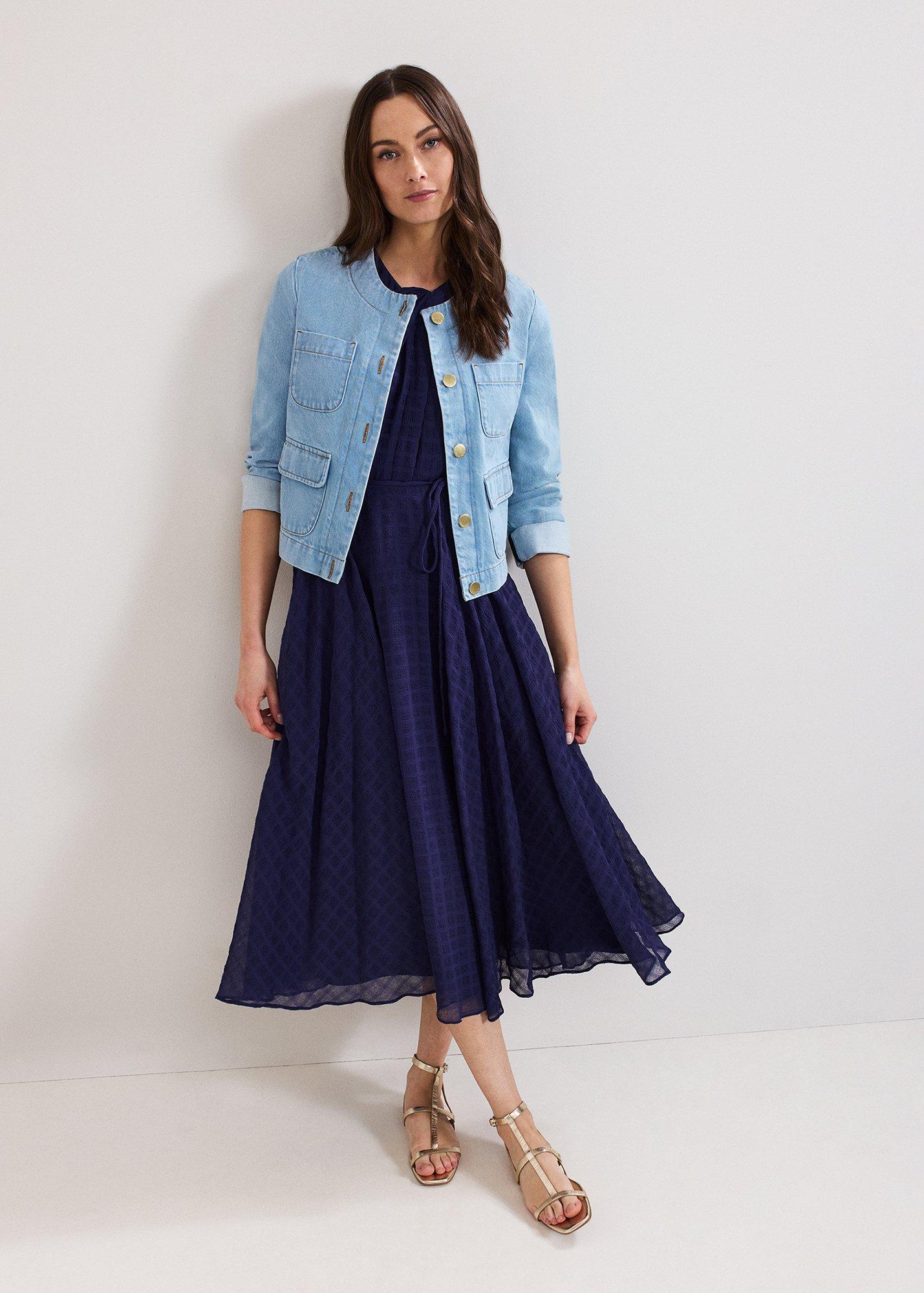 ${product-id}-Gwen Textured Dress-Navy-${view-type}