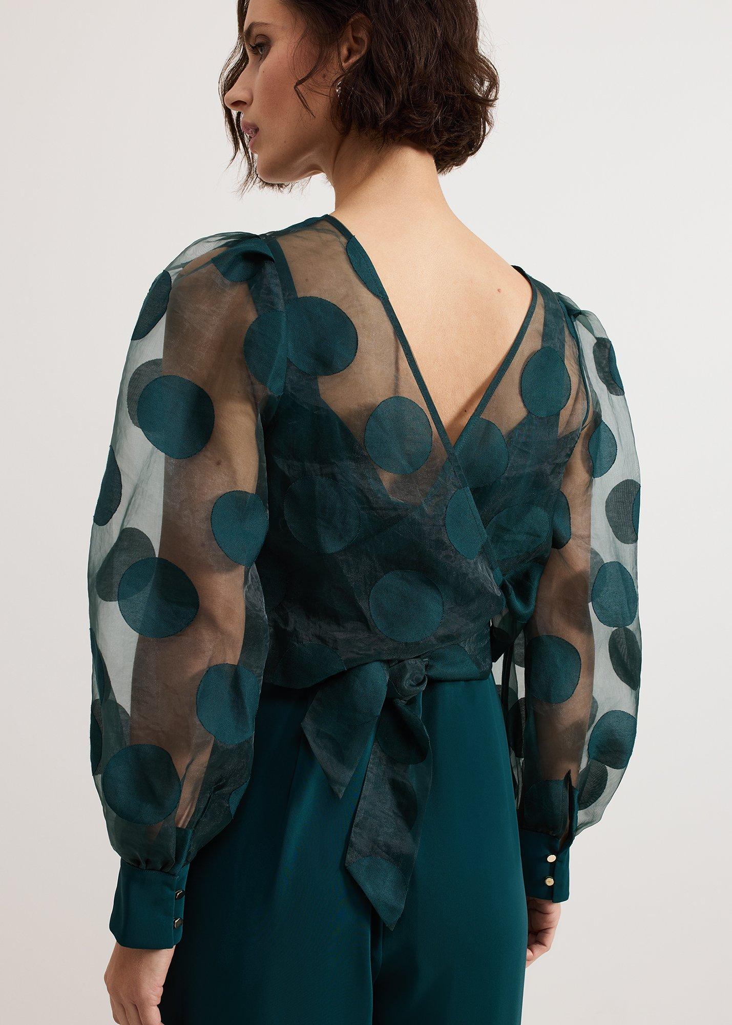 ${product-id}-Davina Spot Jumpsuit-Dark Green-${view-type}