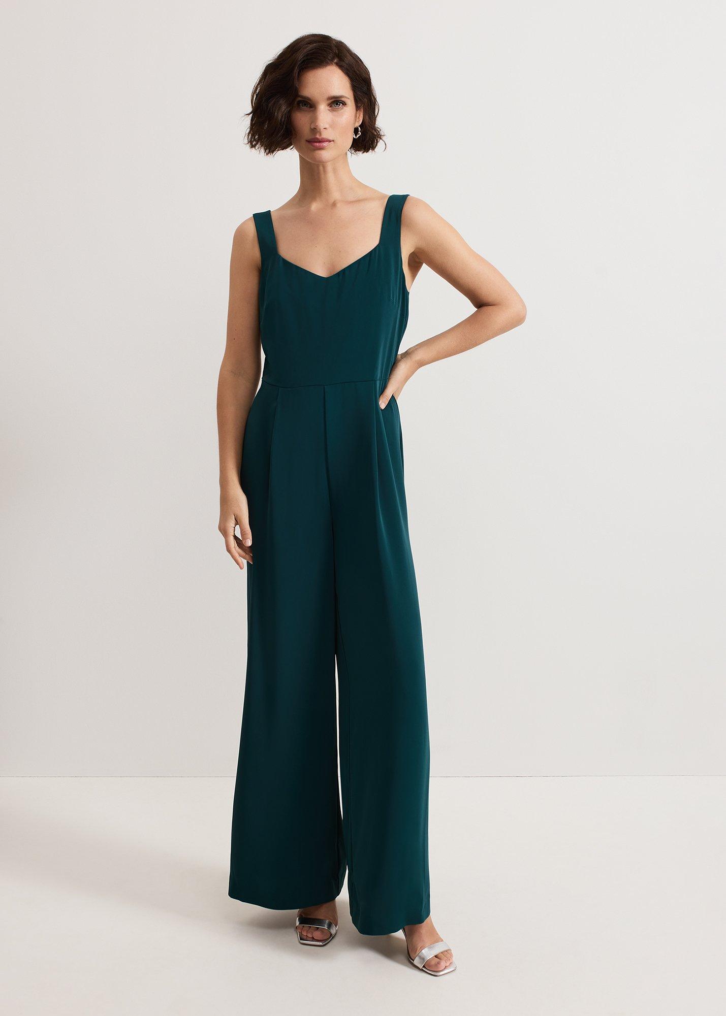 ${product-id}-Davina Spot Jumpsuit-Dark Green-${view-type}