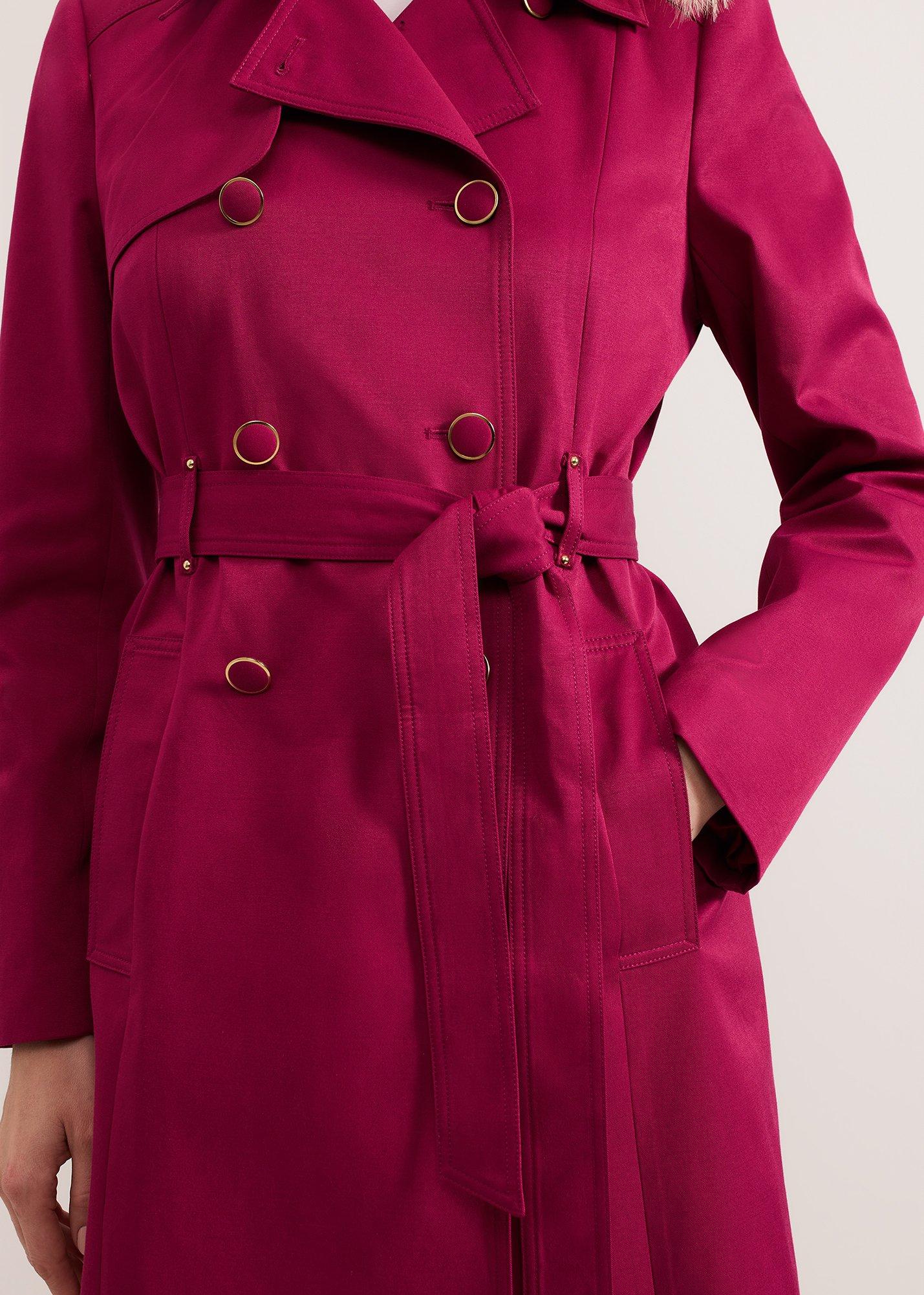 Cheryl Long Fitted Trench Coat