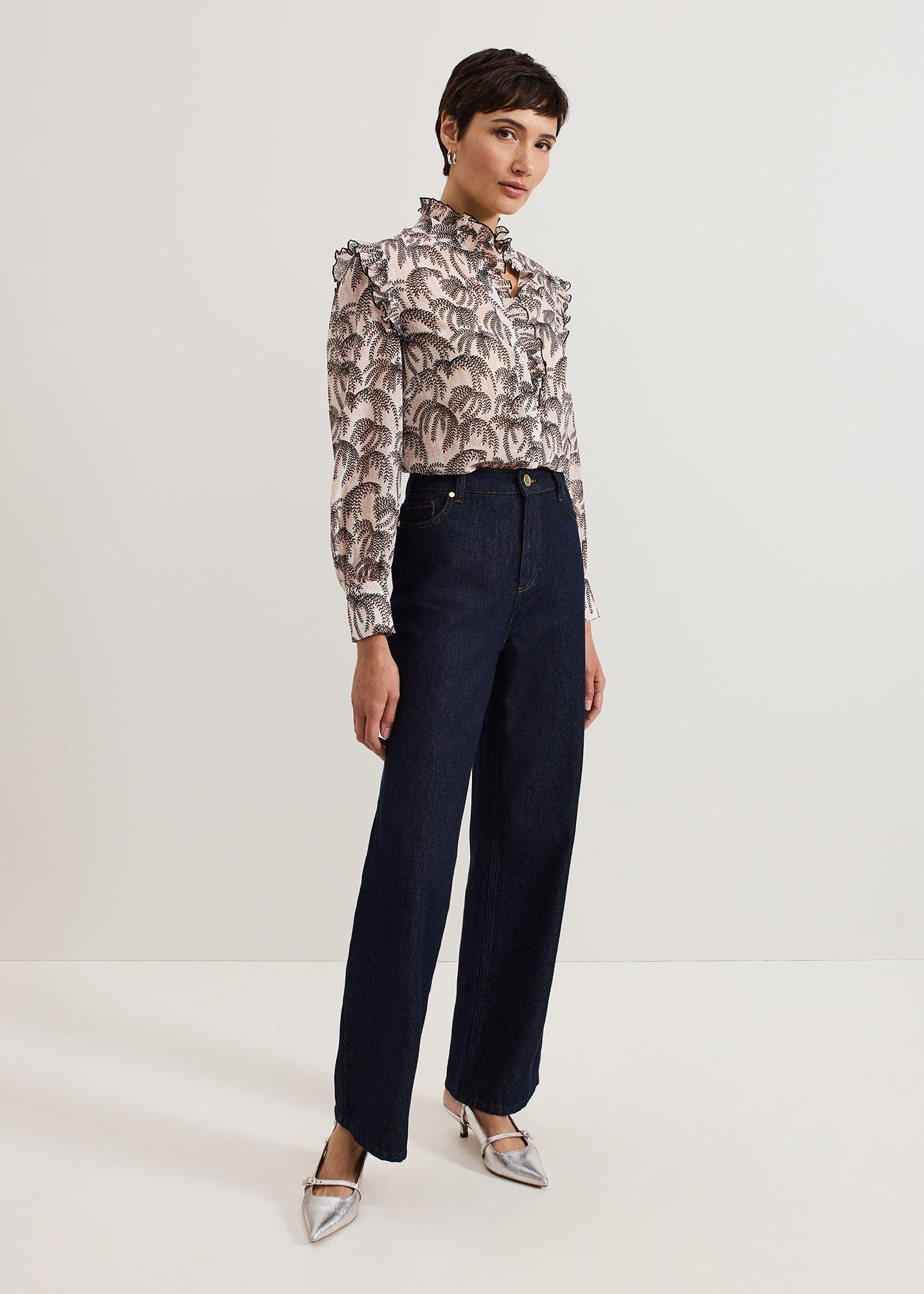 ${product-id}-Serena Frill Blouse-Multi-${view-type}