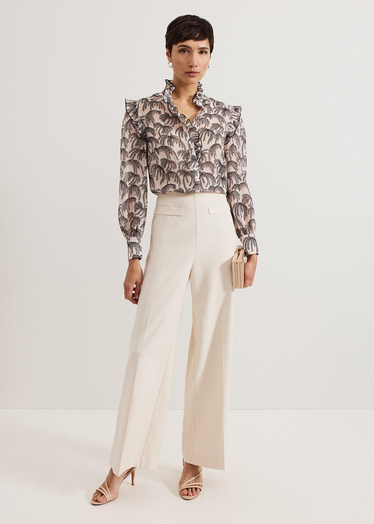 ${product-id}-Serena Frill Blouse-Multi-${view-type}