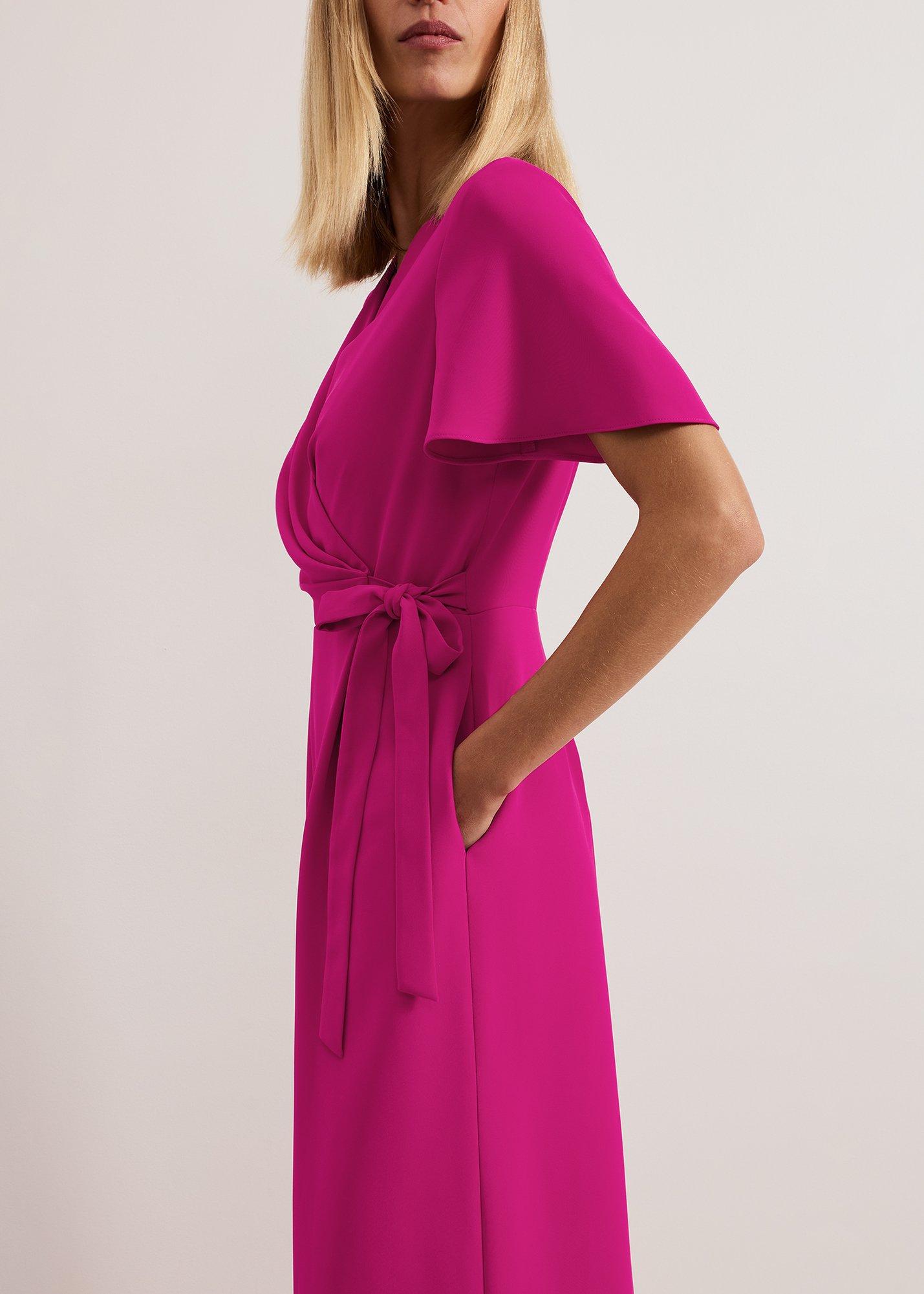 Julissa Pink Wide Leg Jumpsuit.