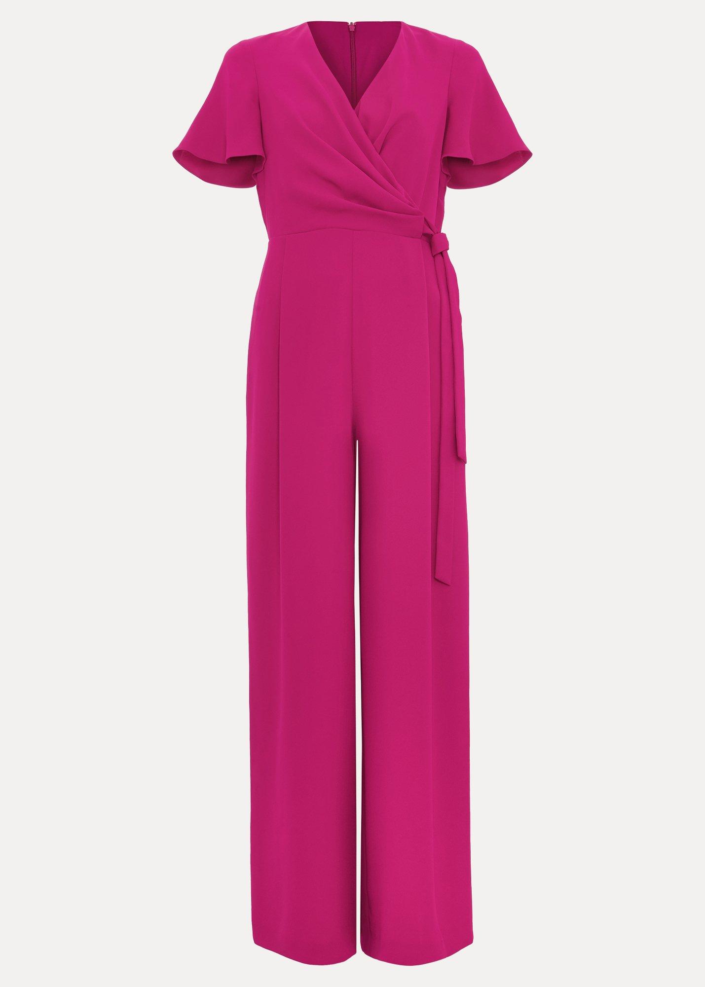 Julissa Pink Wide Leg Jumpsuit.