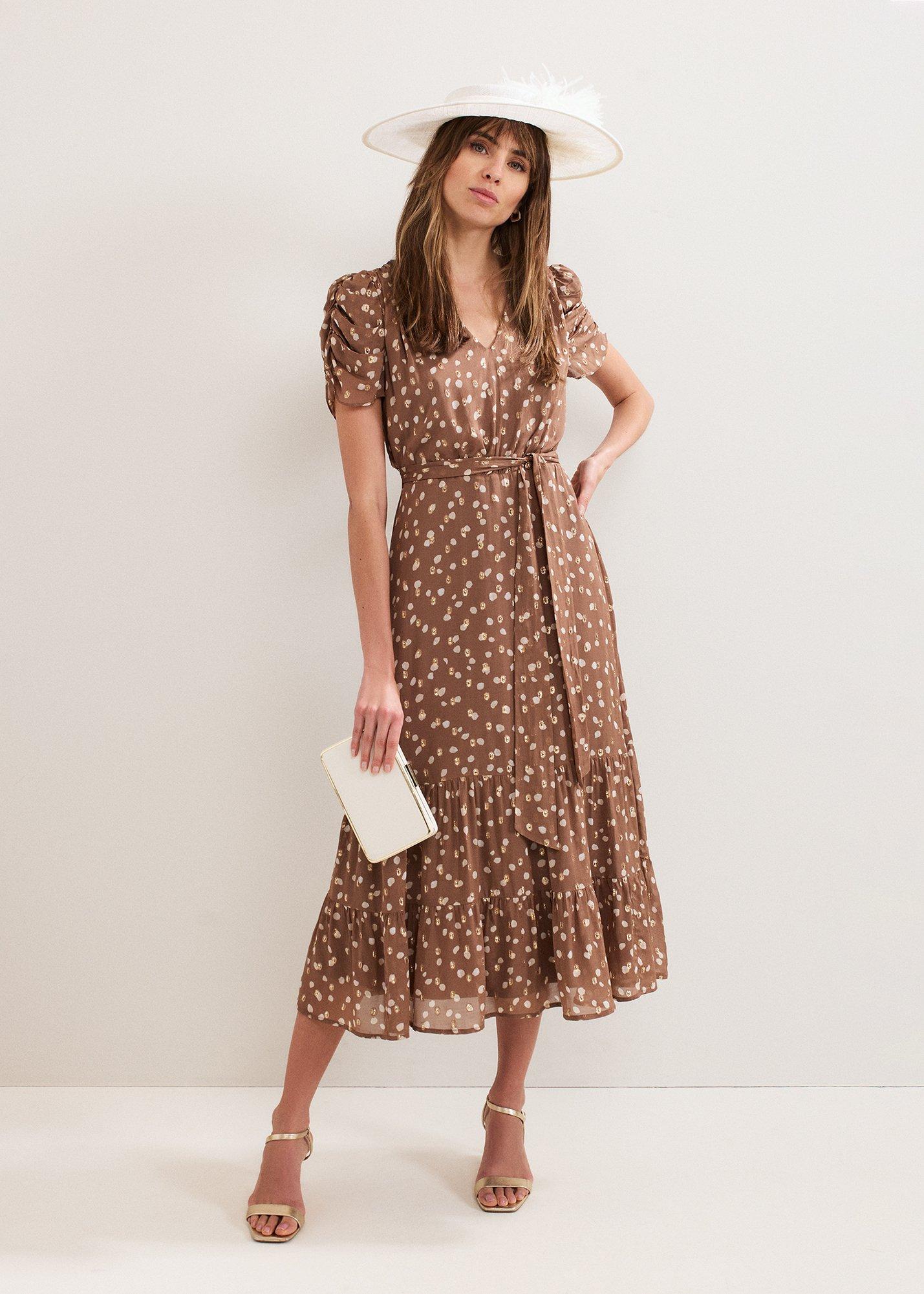 Amy Spot Midi Dress