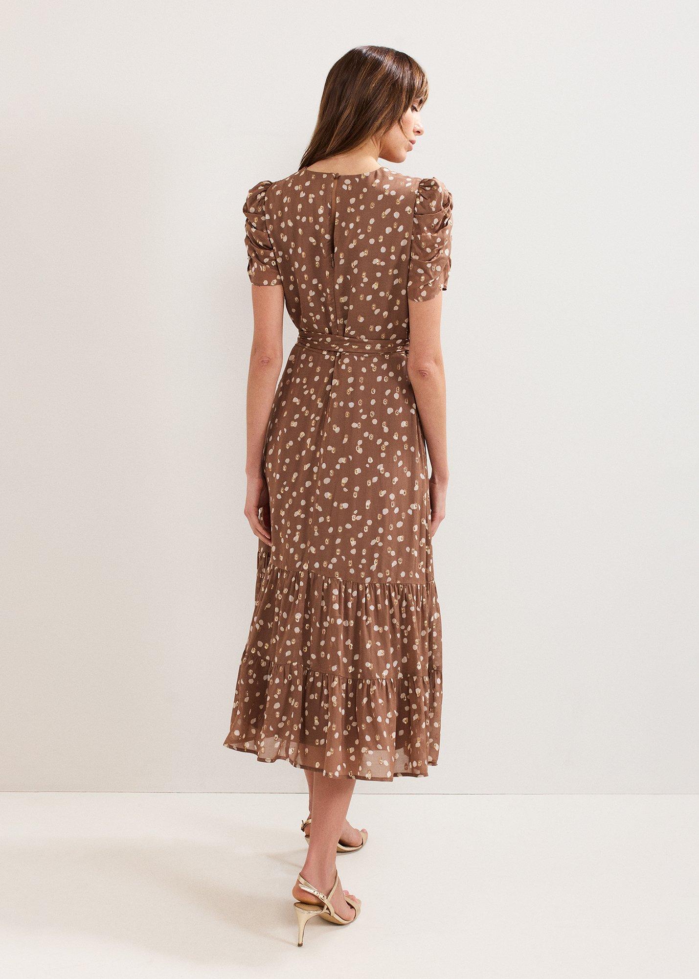 Amy Spot Midi Dress