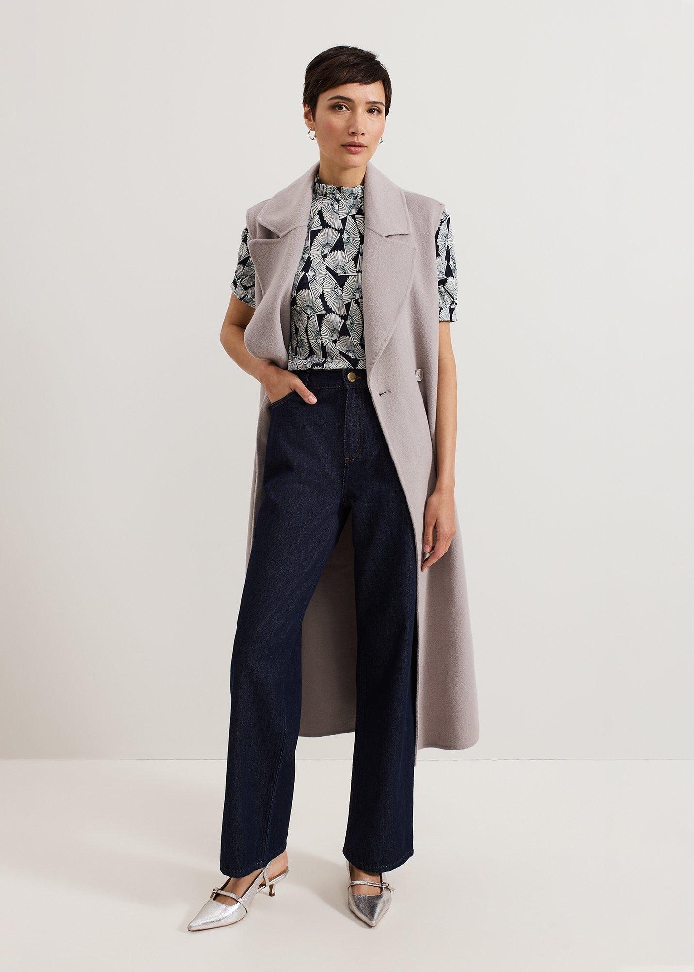 Samiha Fan Print Texture Top