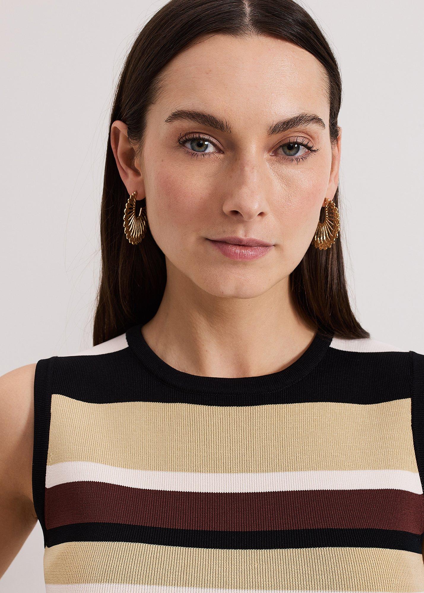 ${product-id}-Sunray Hoop Earrings-Gold-${view-type}