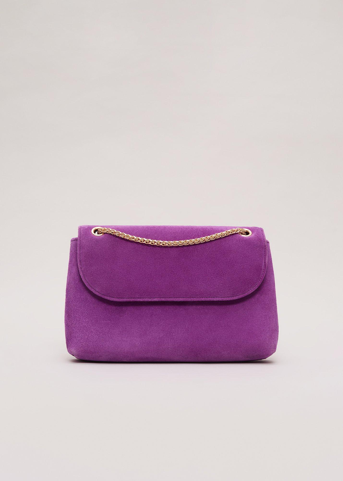 ${product-id}-Suede Chain Clutch-Purple-${view-type}