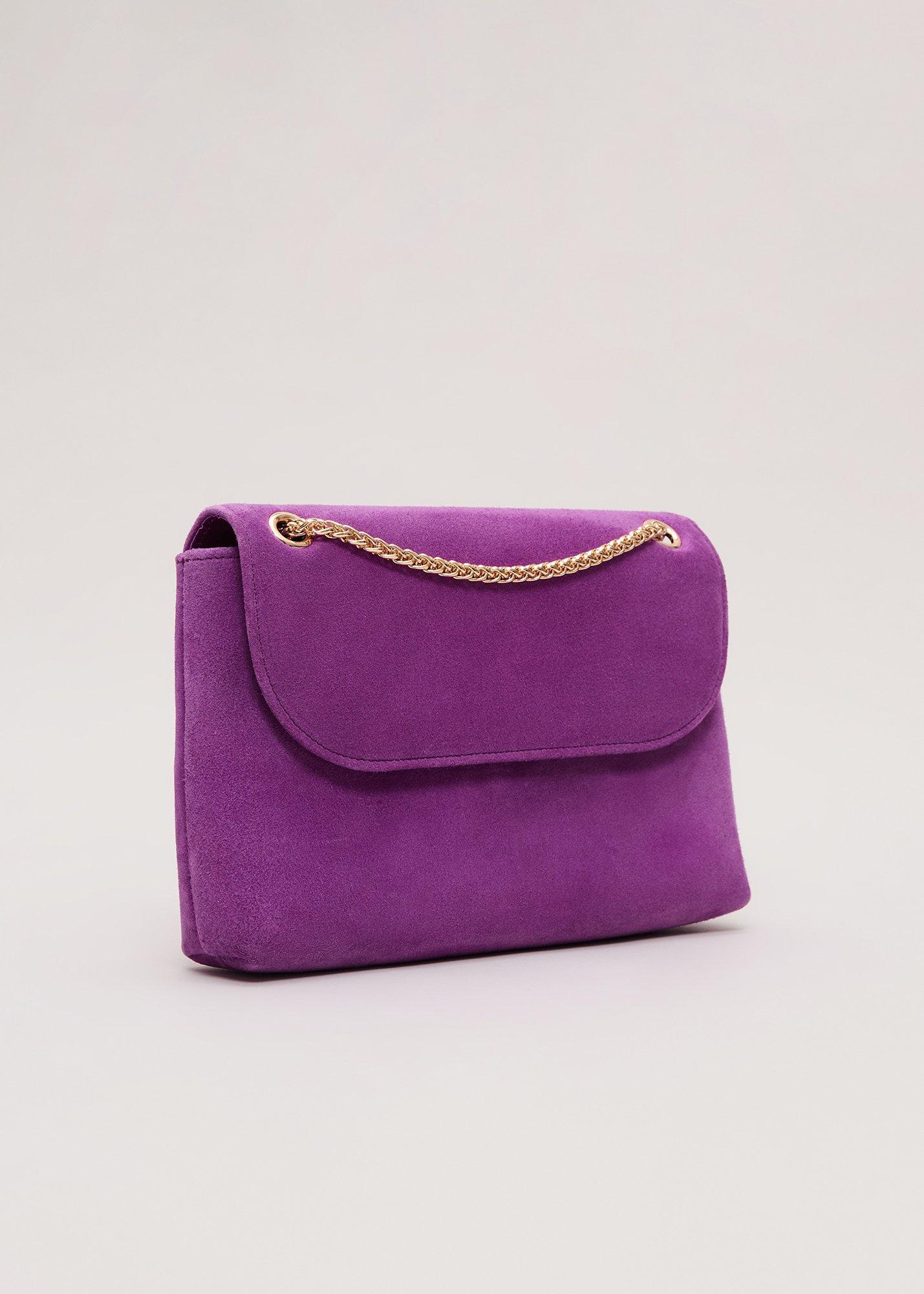 ${product-id}-Suede Chain Clutch-Purple-${view-type}