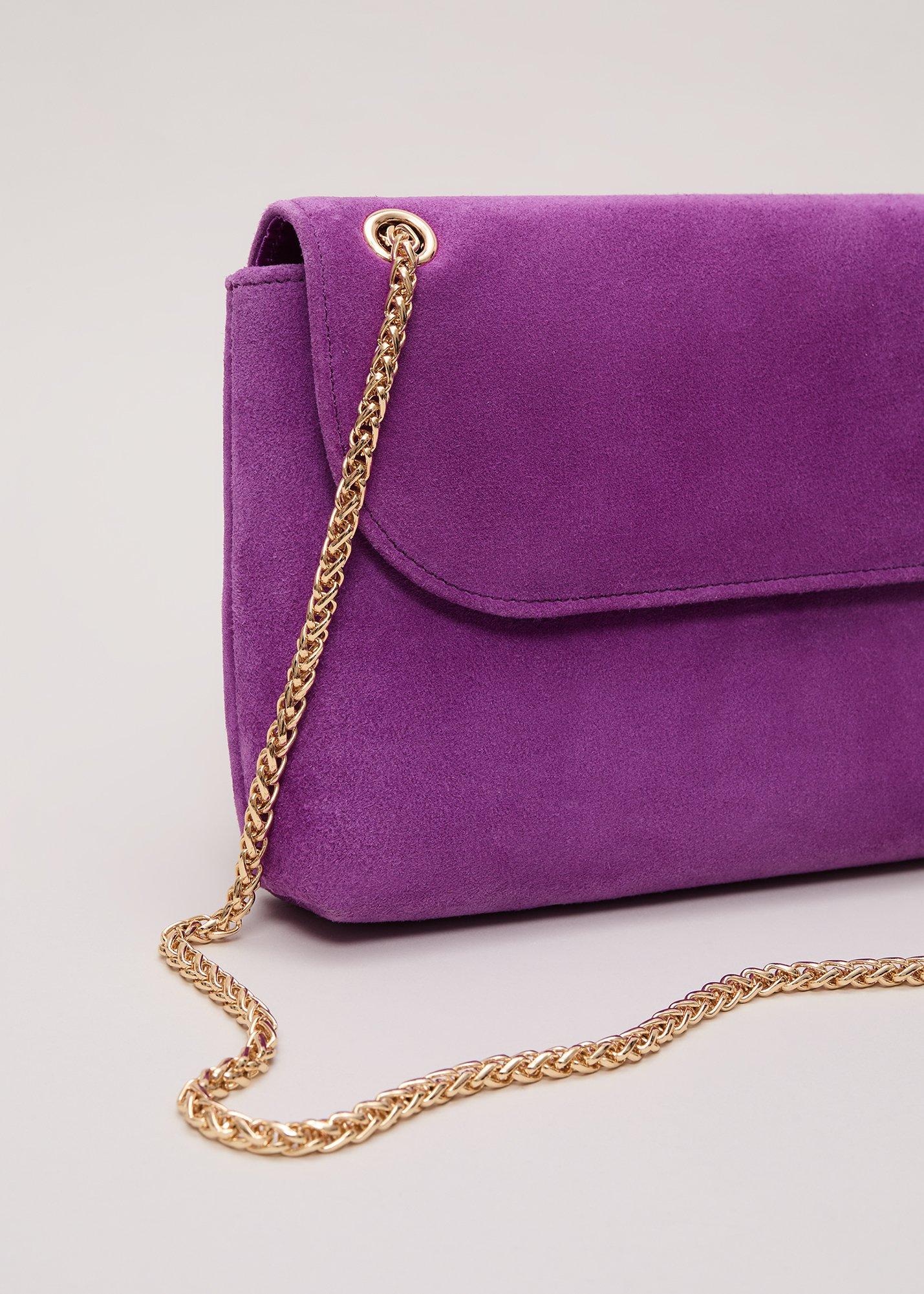 ${product-id}-Suede Chain Clutch-Purple-${view-type}