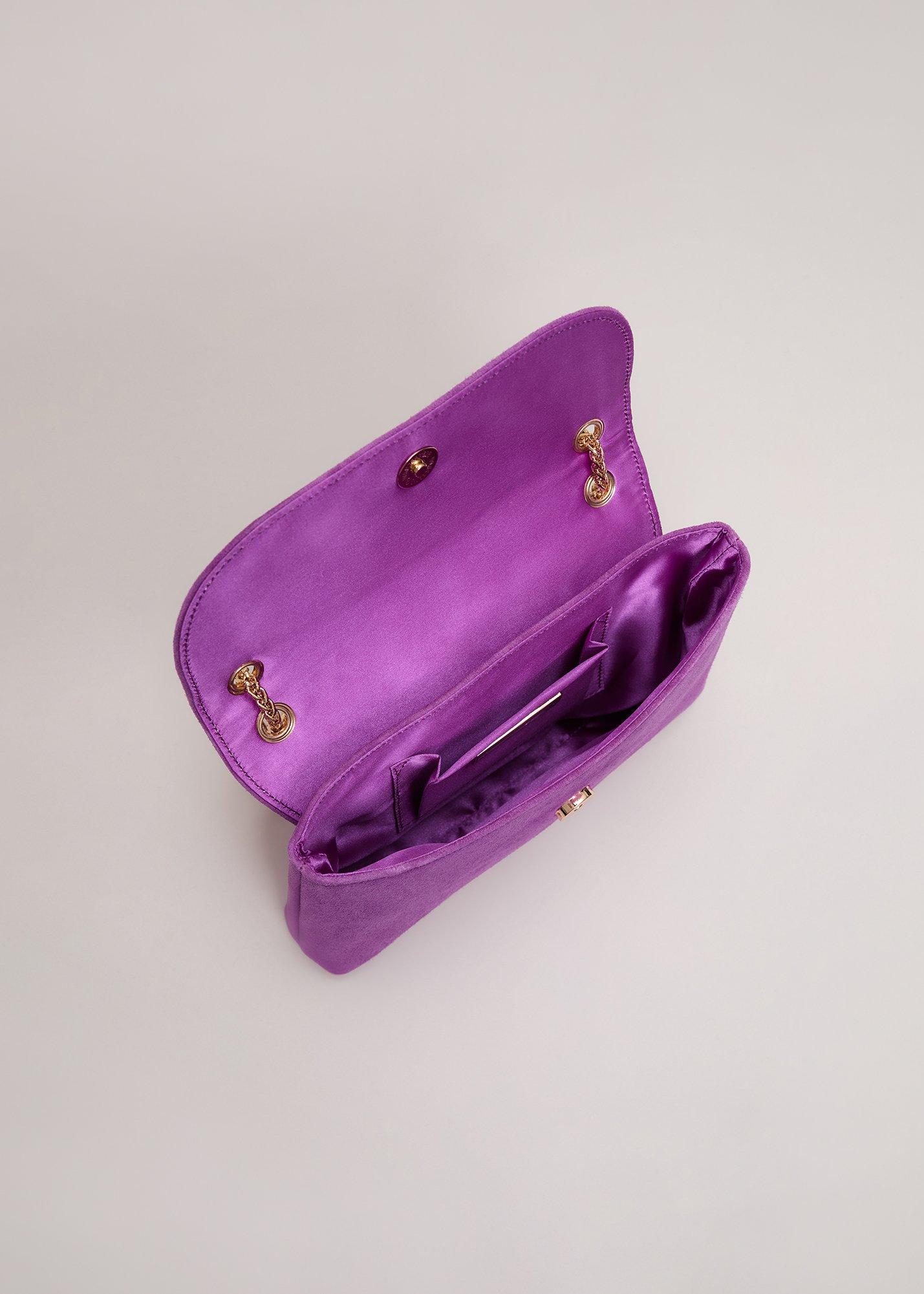 ${product-id}-Suede Chain Clutch-Purple-${view-type}