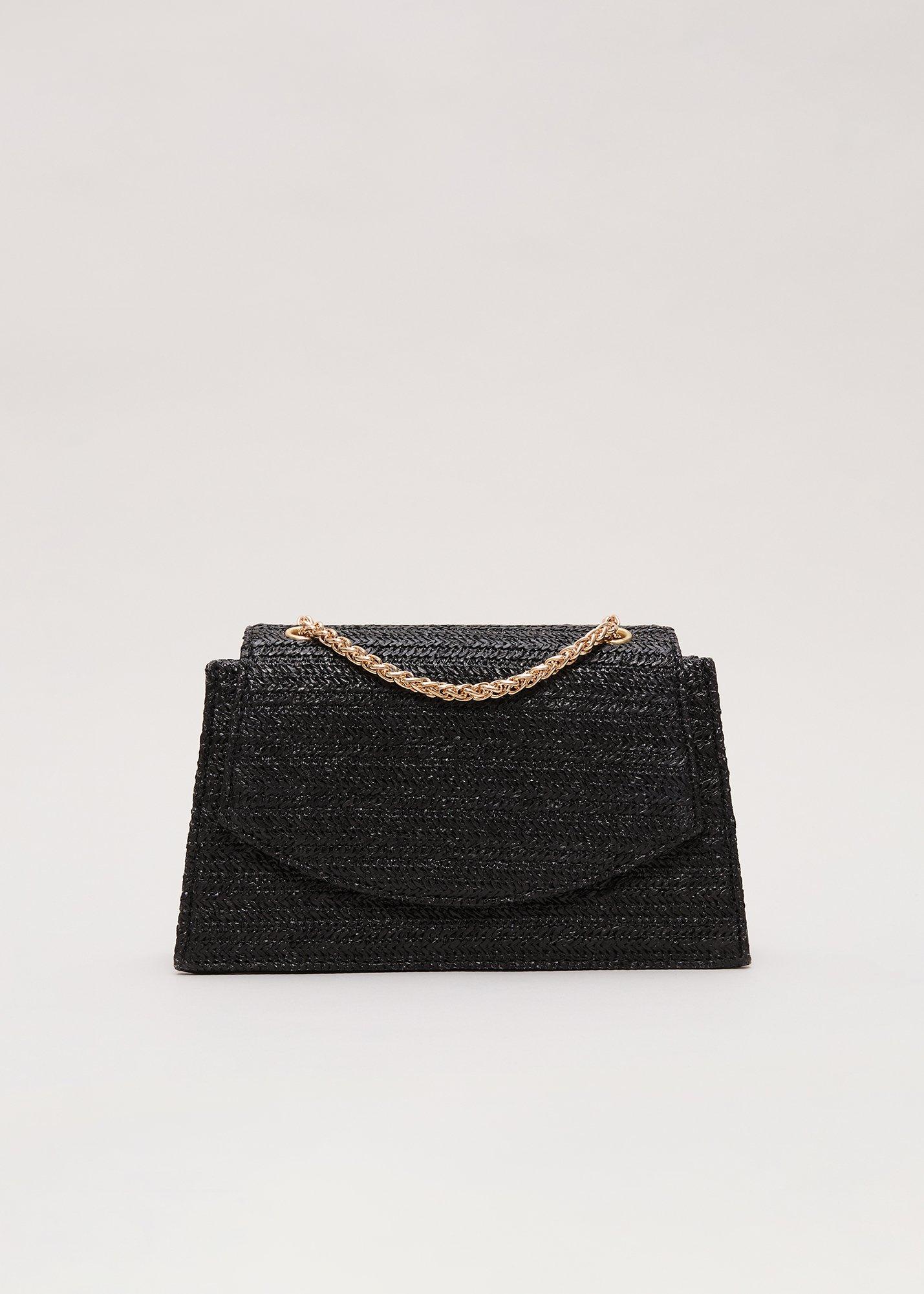 ${product-id}-Raffia Clutch Bag-Black-${view-type}