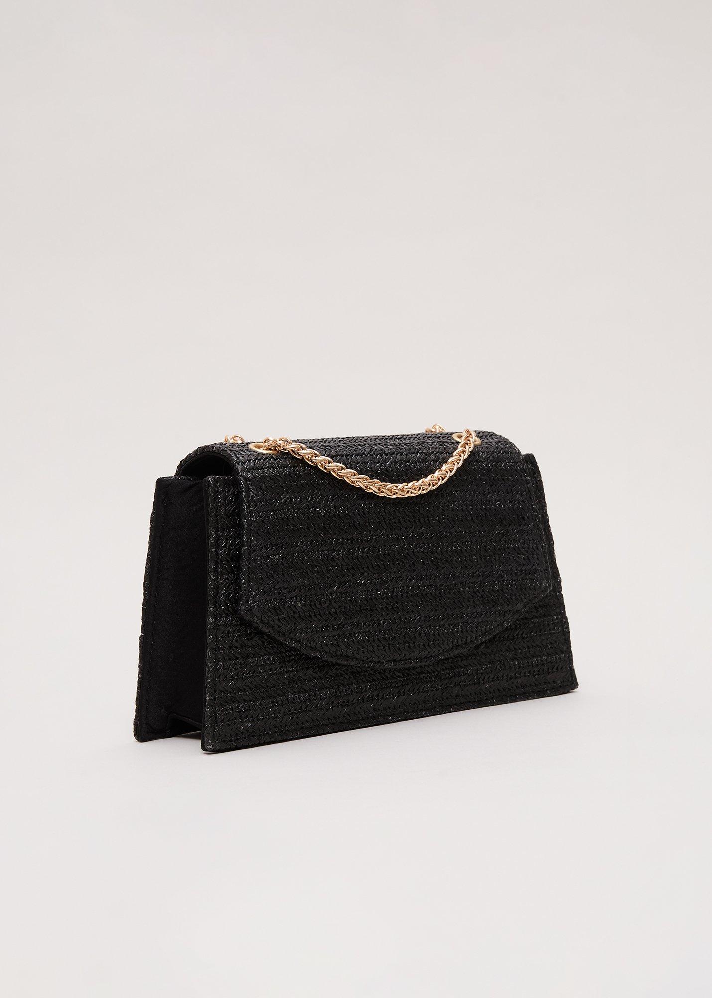 ${product-id}-Raffia Clutch Bag-Black-${view-type}