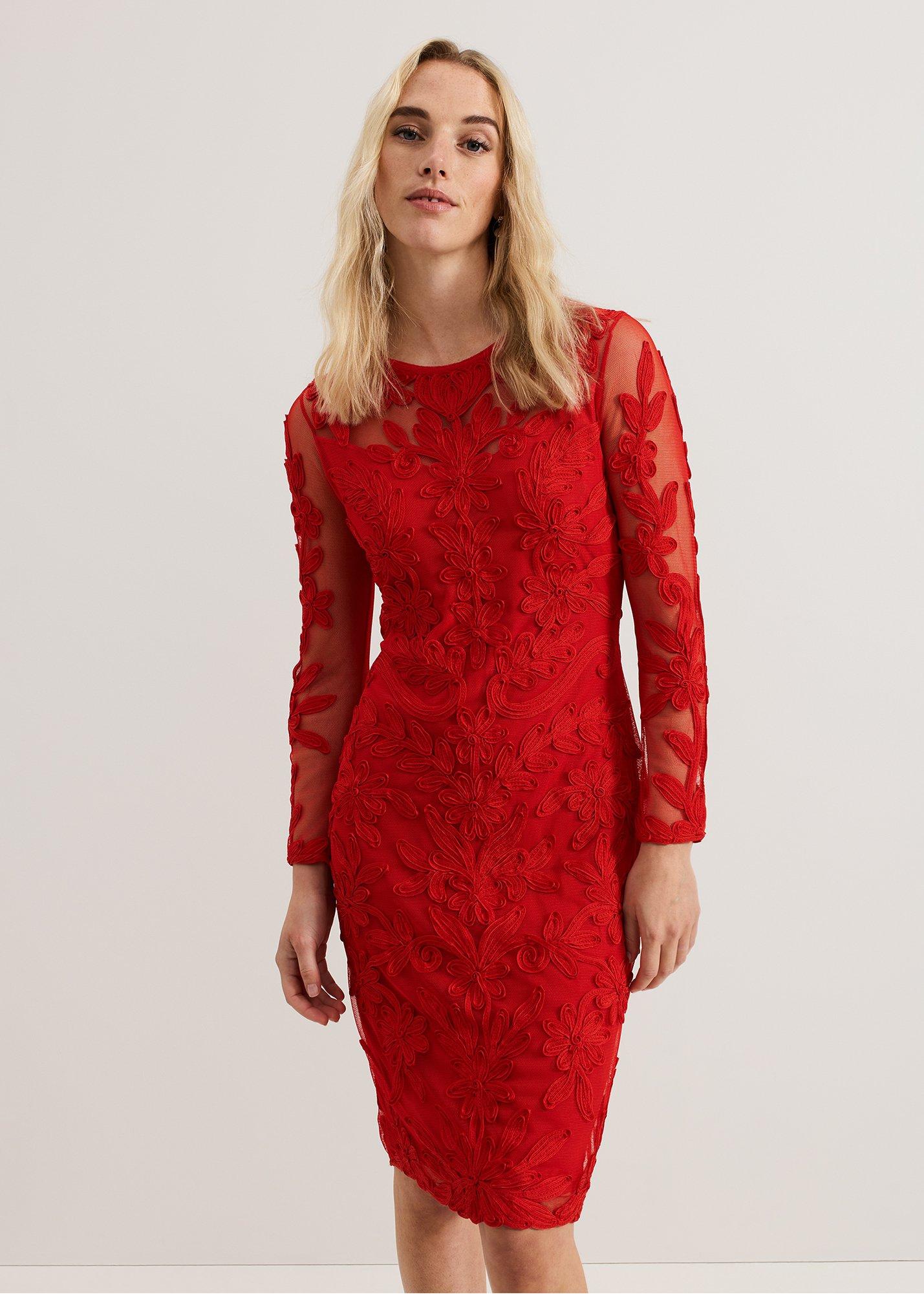 ${product-id}-Navida Midi Dress-Red-${view-type}