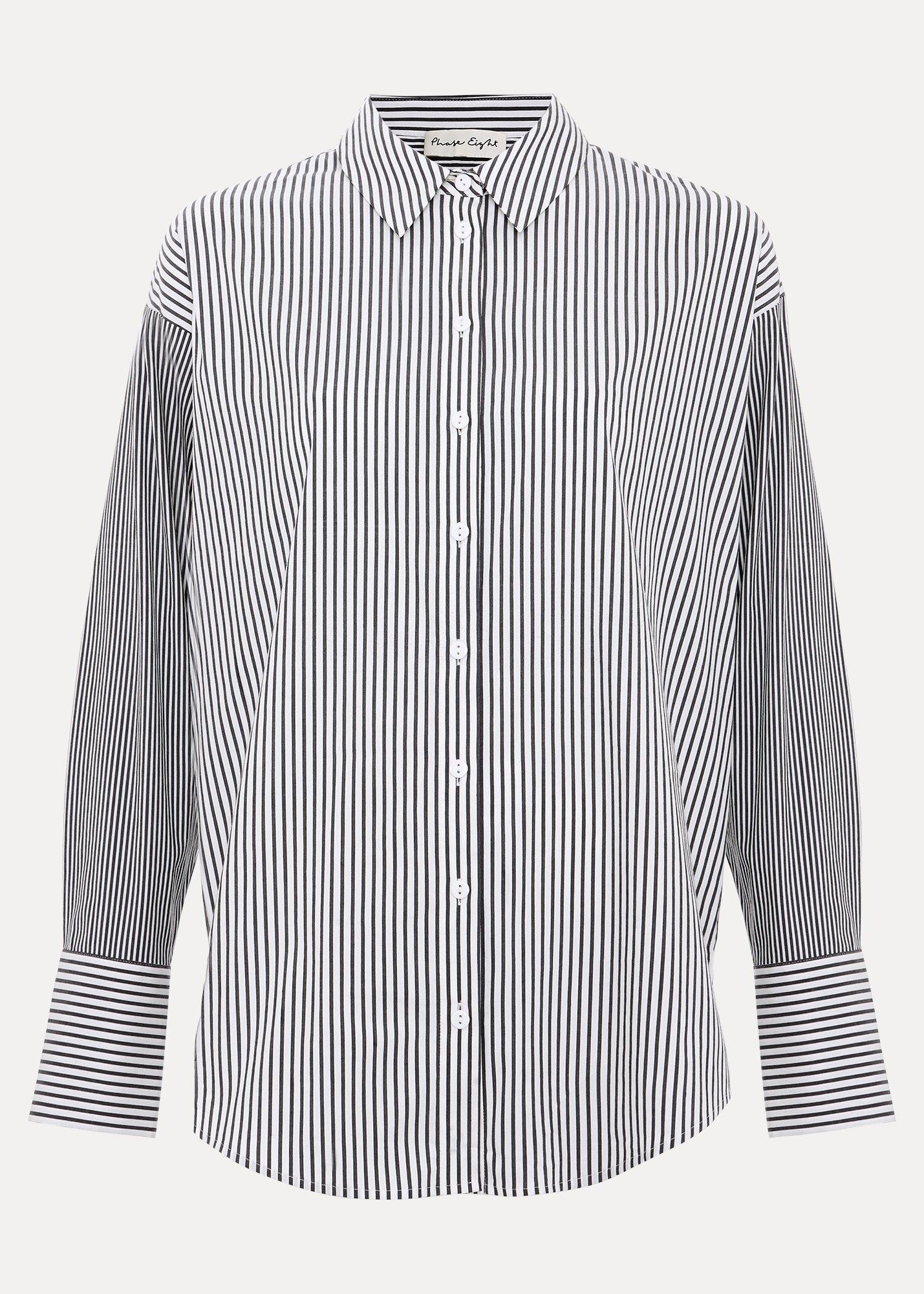 ${product-id}-Mixed Stripe Shirt-Black/Ivory-${view-type}