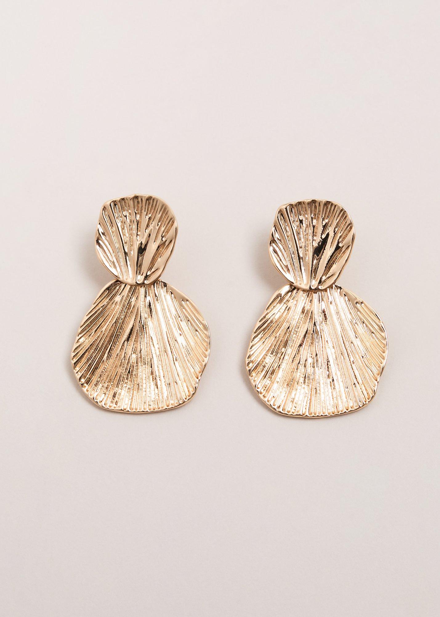Disc Drop Earrings