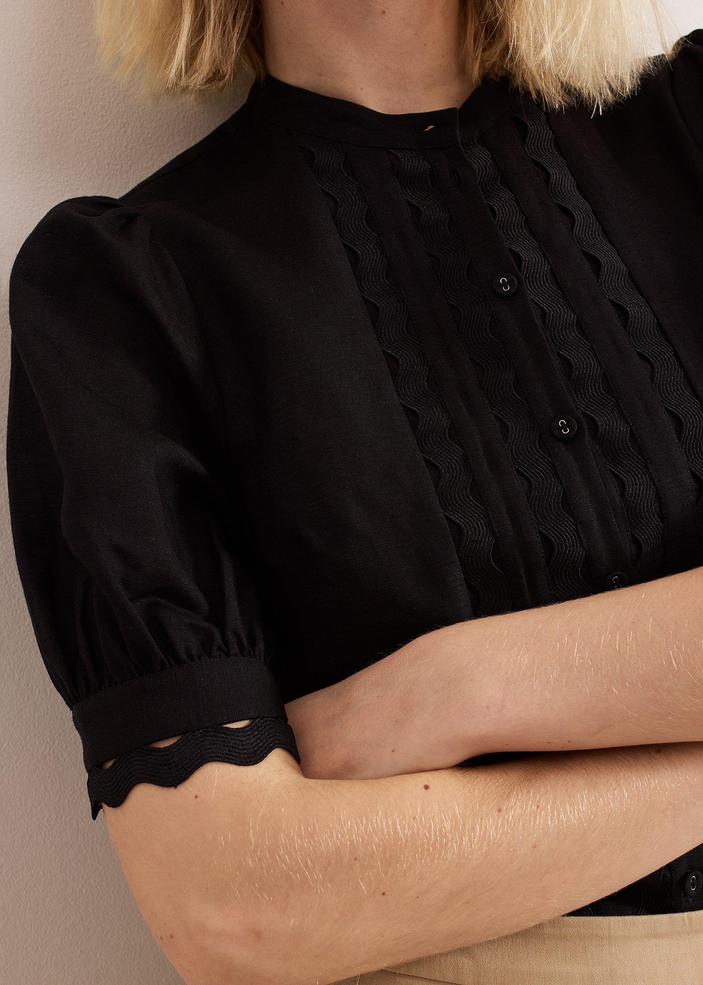 ${product-id}-Ottilie Linen Blouse-Black-${view-type}