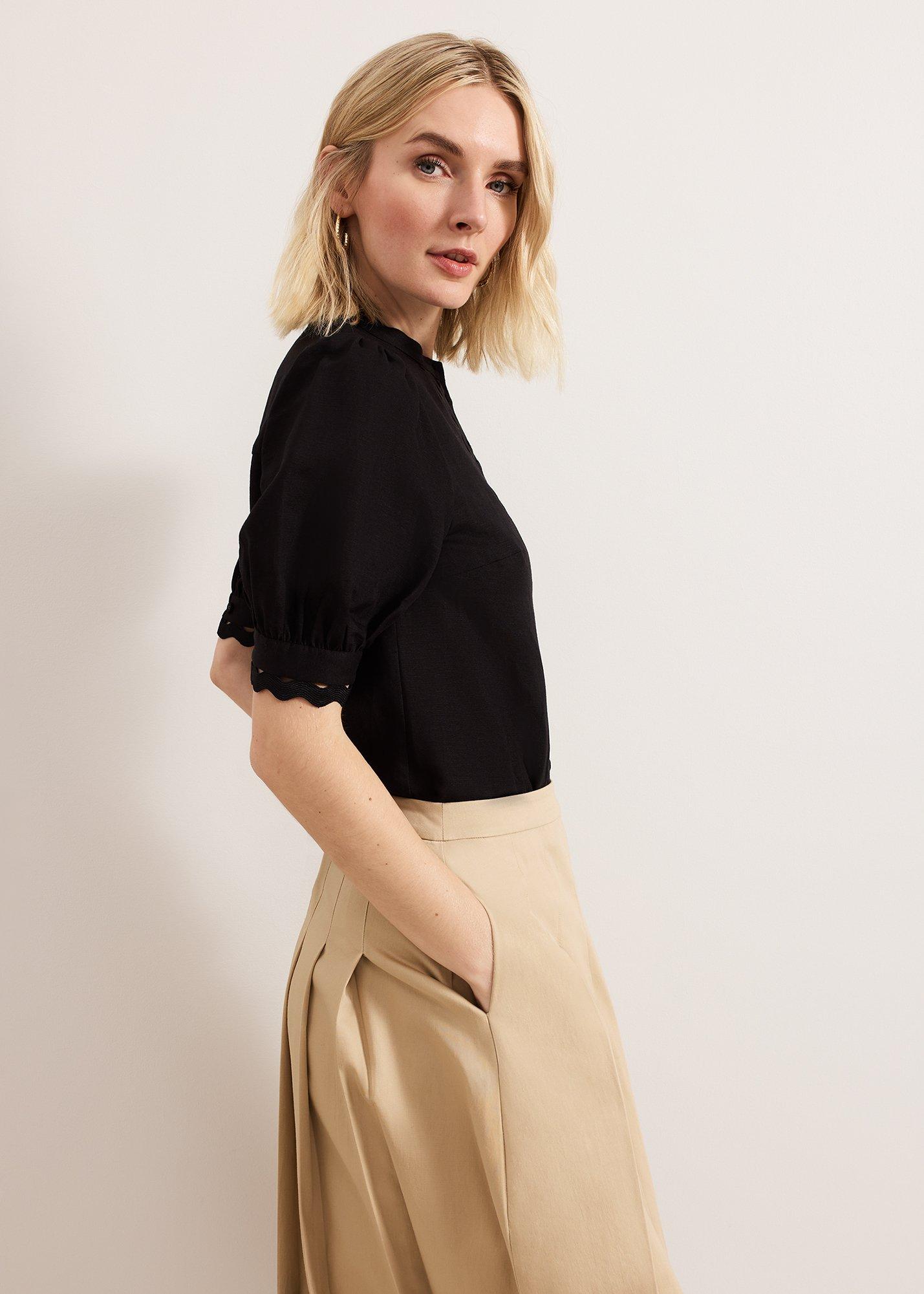 ${product-id}-Ottilie Linen Blouse-Black-${view-type}