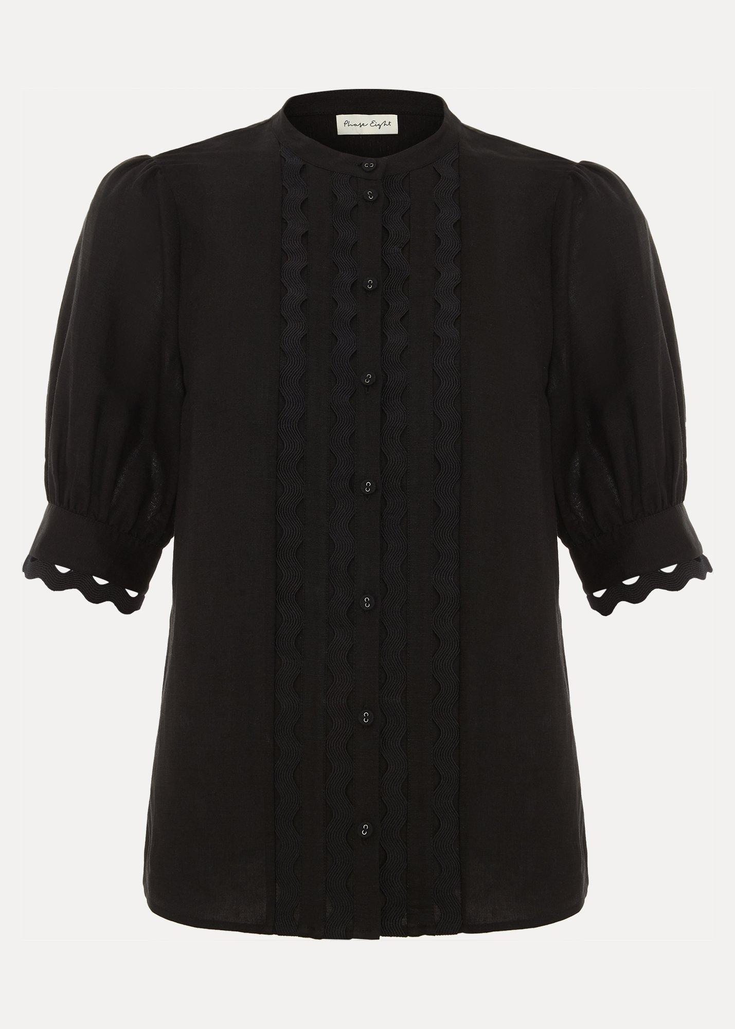 ${product-id}-Ottilie Linen Blouse-Black-${view-type}